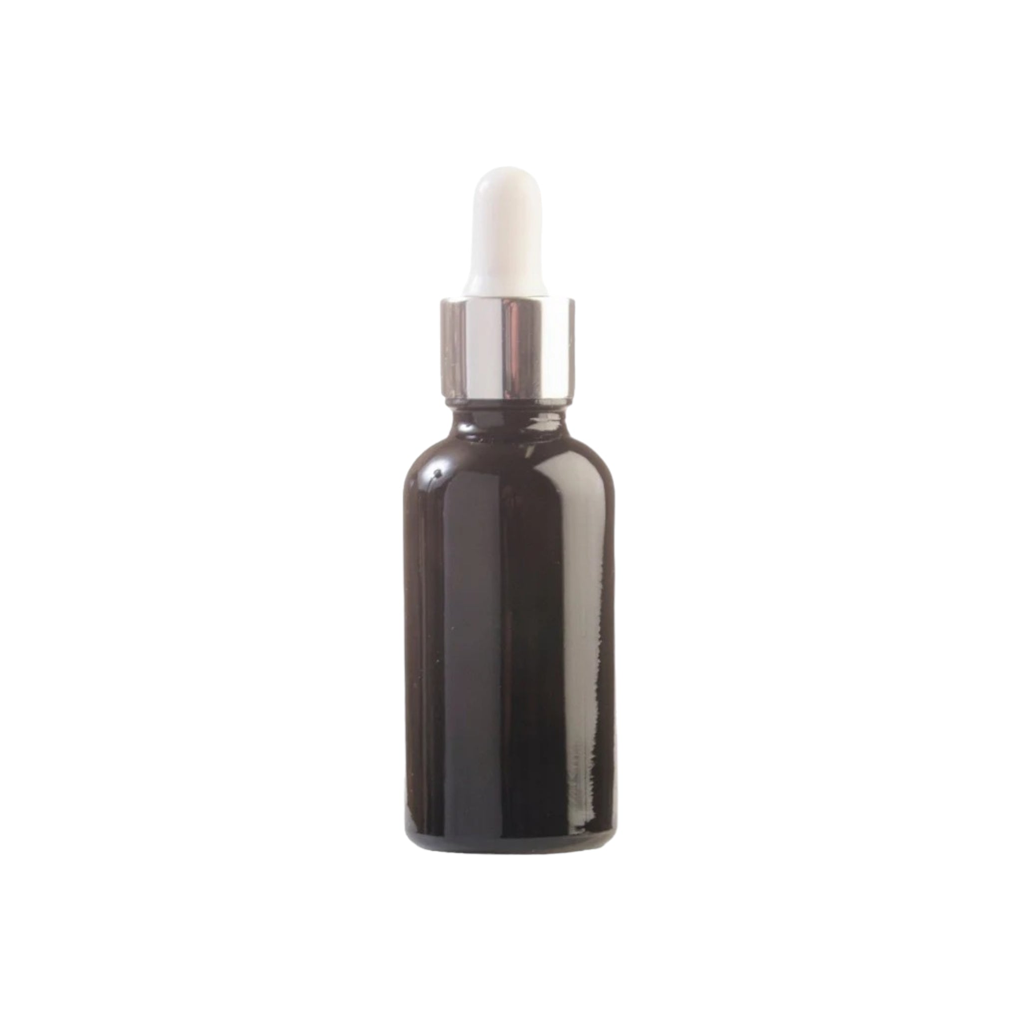 30ml Glass Dropper Bottle Black with Pipette Lid