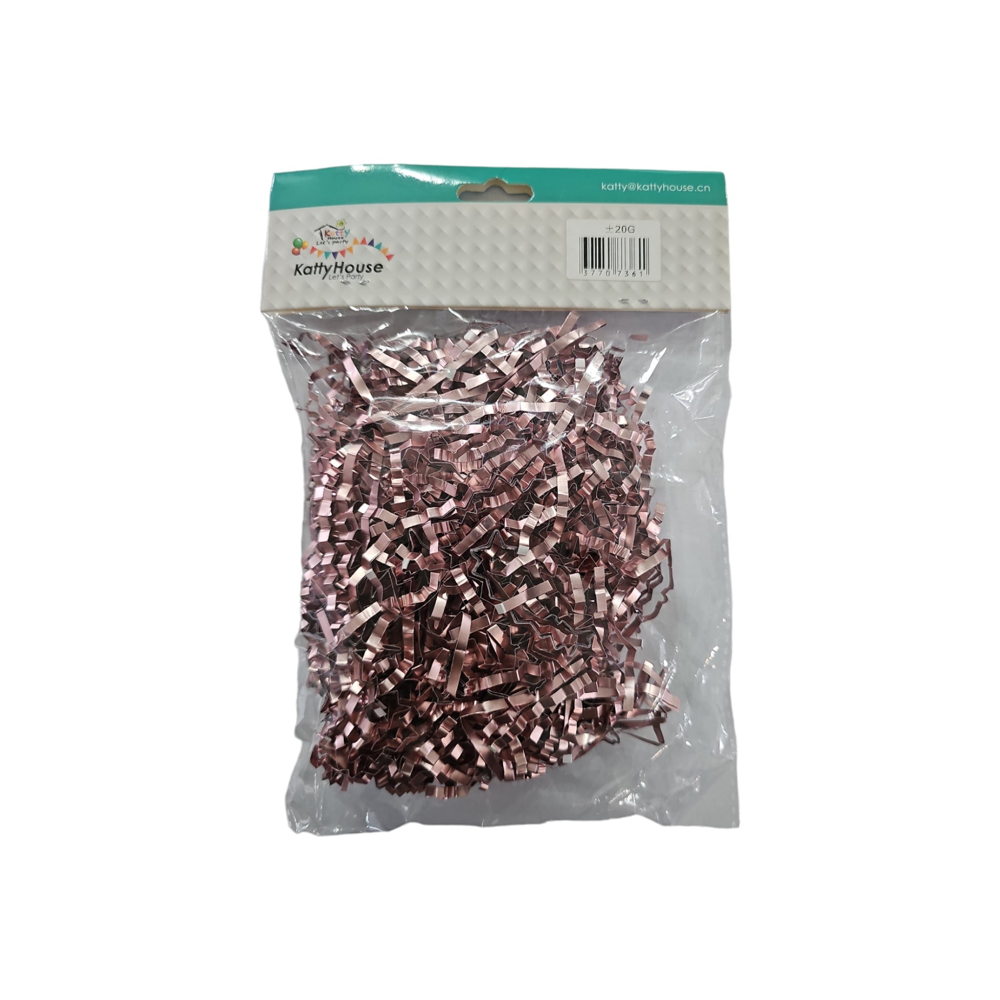 Gift Packaging Laser Crinkle Folds Rafia Metal Shredded Filler 20g 3mm