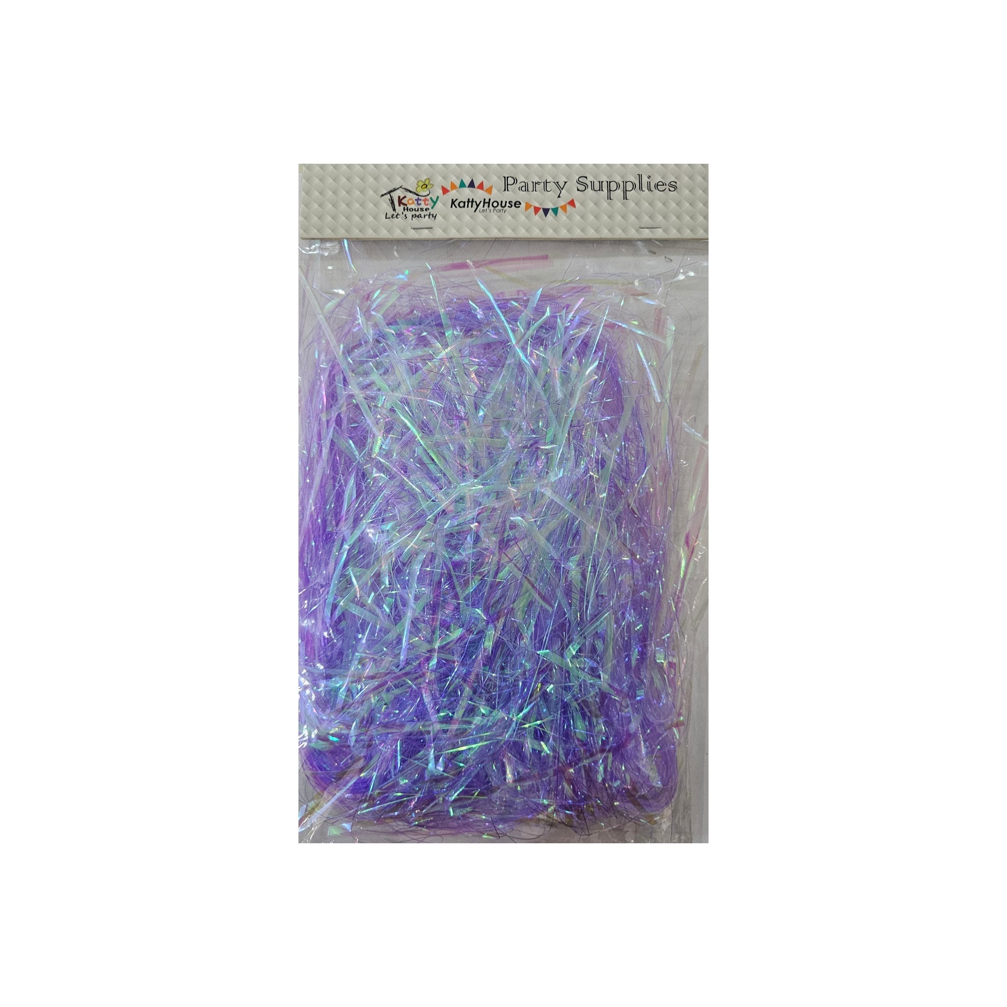 Gift Packaging Iridescent Lumo Shredded Rafia Filler DIY Tinsel 30g