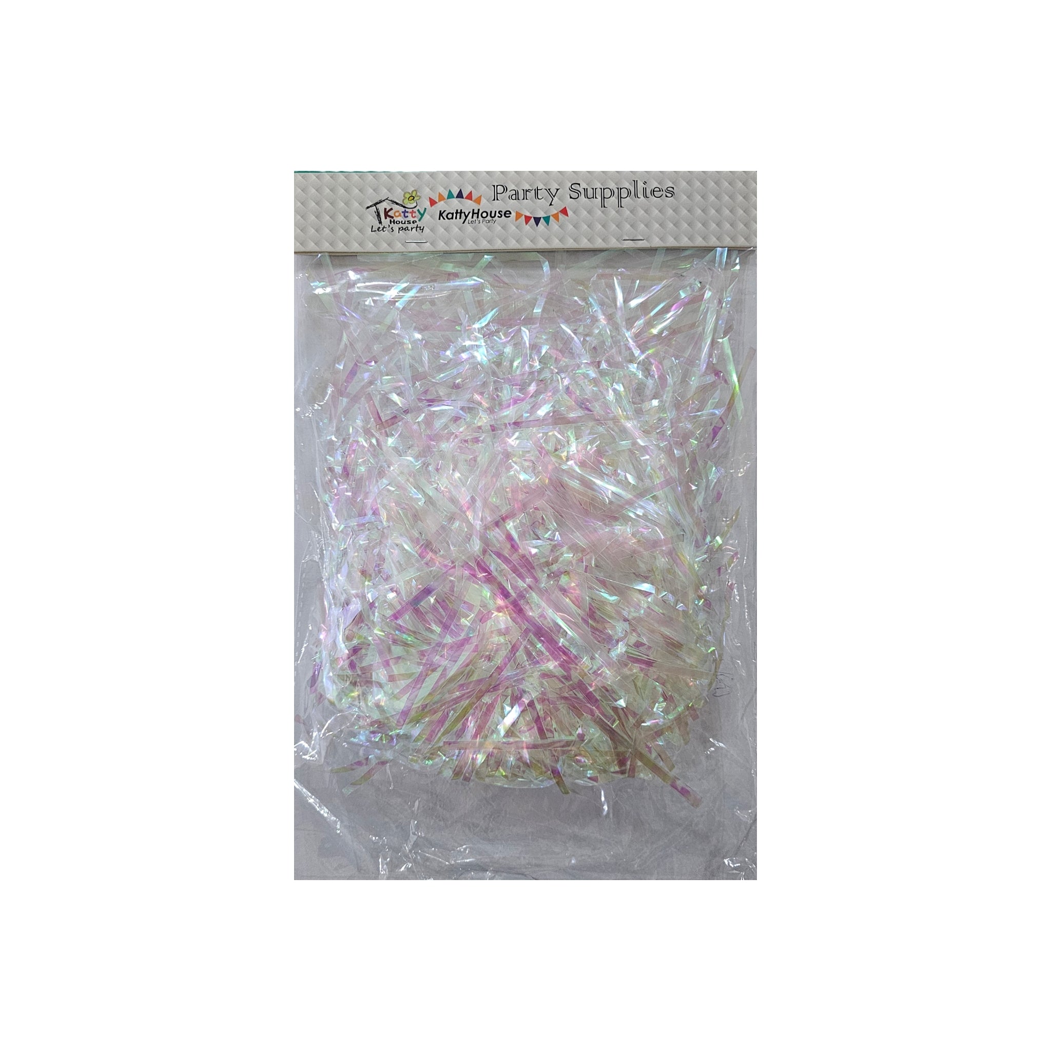 Gift Packaging Iridescent Lumo Shredded Rafia Filler DIY Tinsel 30g