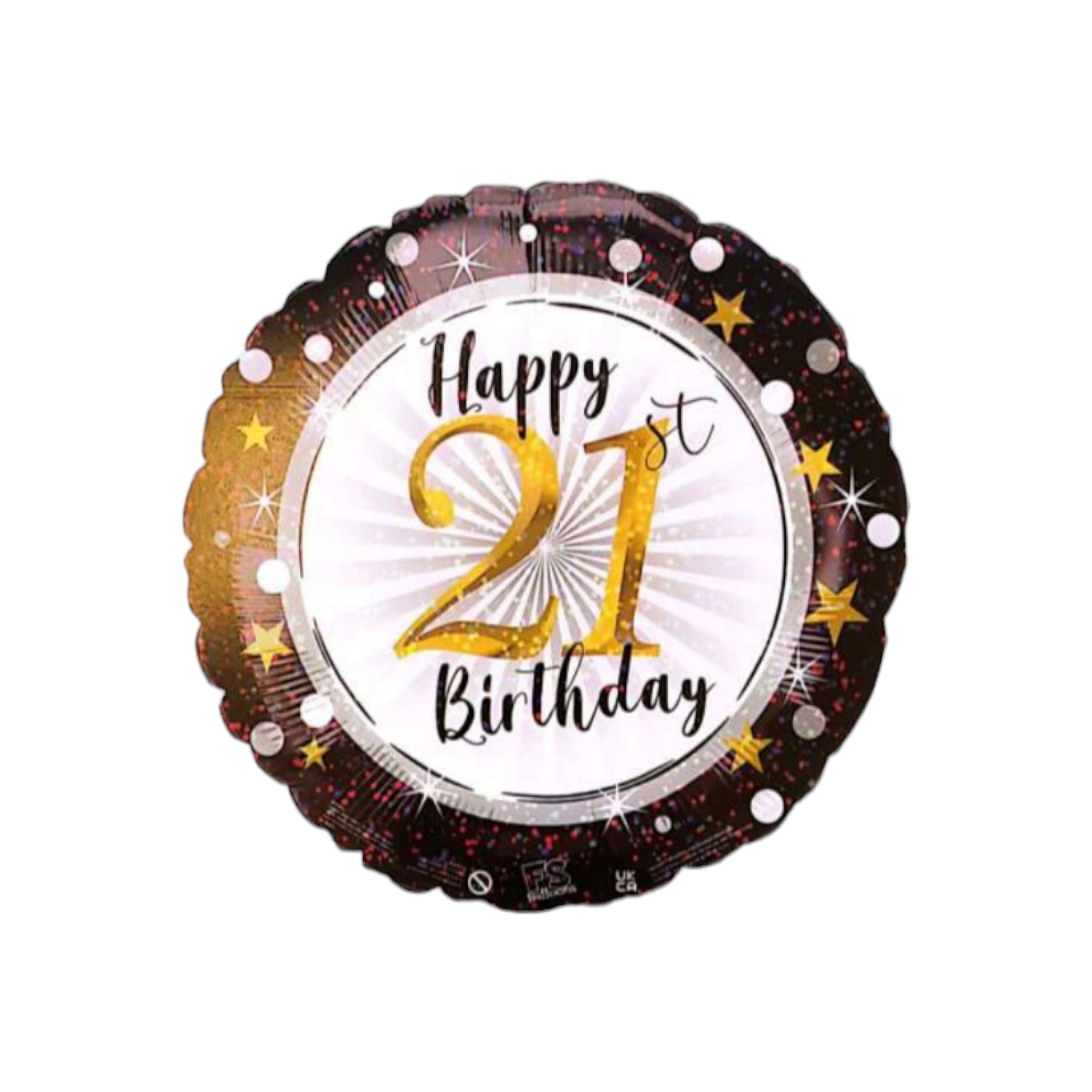 Happy 21st Birthday Party Foil Balloon 18inch