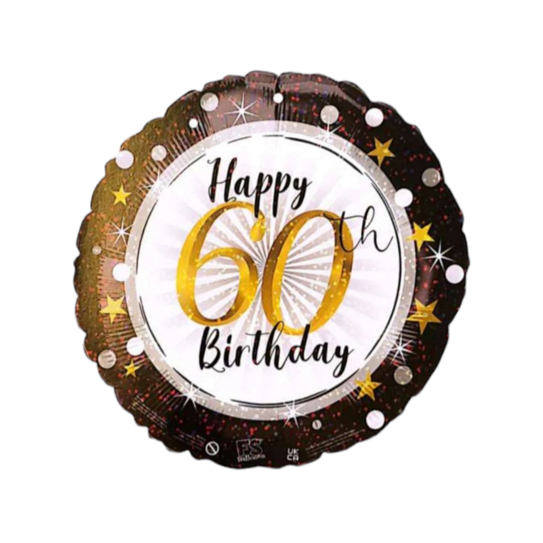 Happy 60th Birthday Party Foil Balloon 18inch