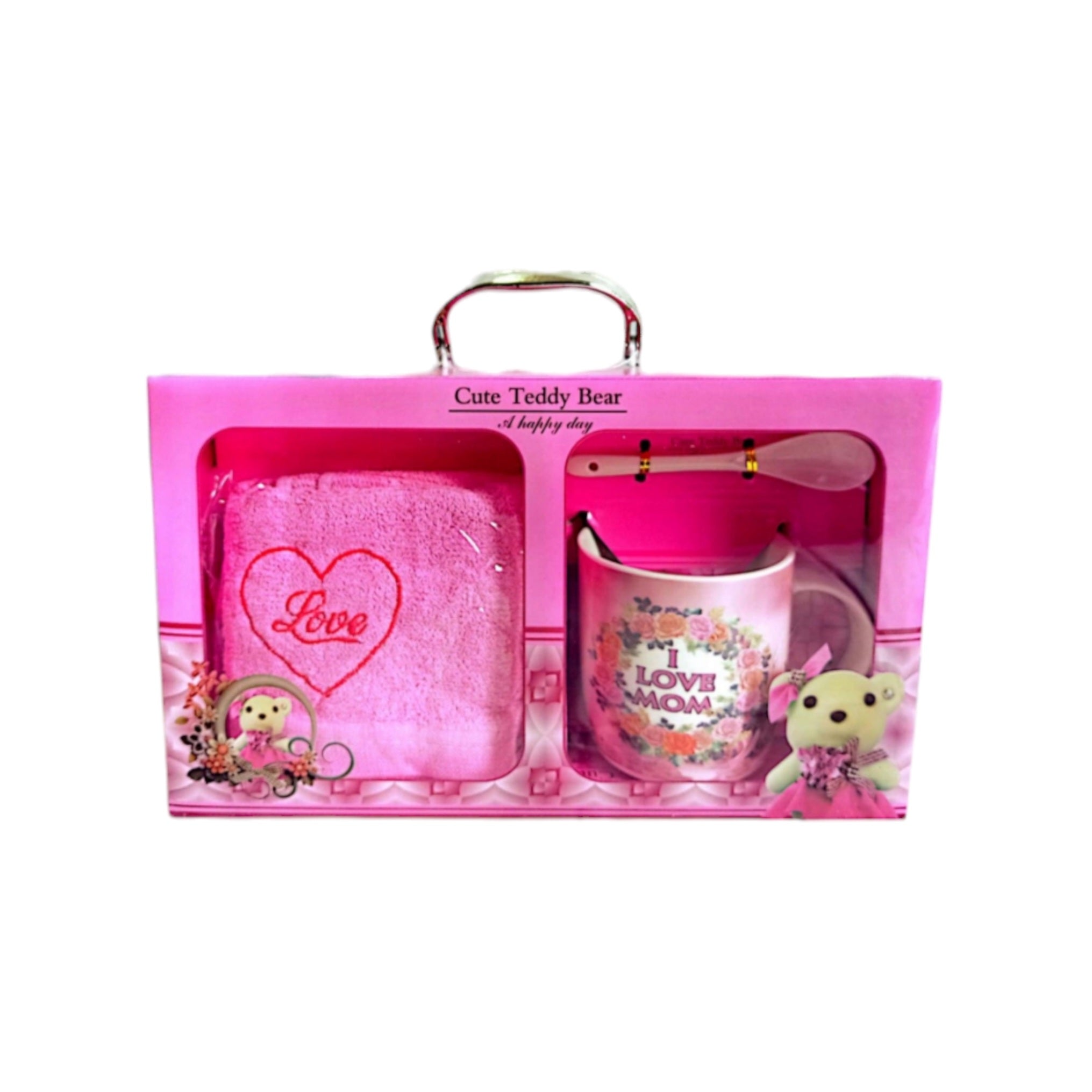 Ceramic Mug Gift Set - I Love Mom