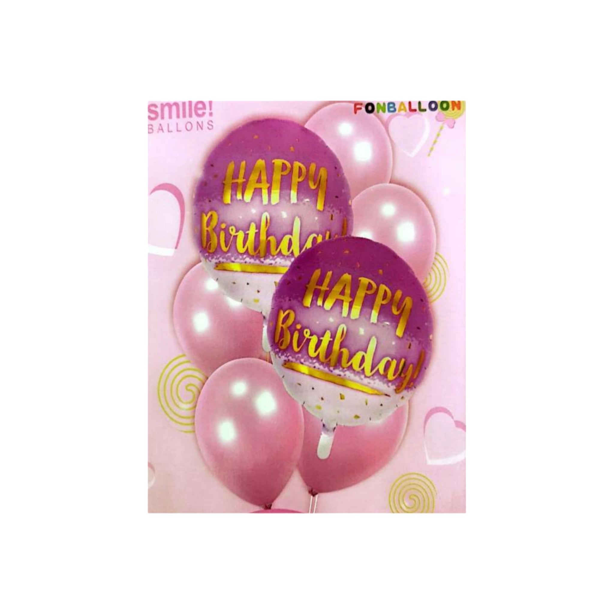 Party Balloon HBD Bouquet Happy Birthday 7pcs Set