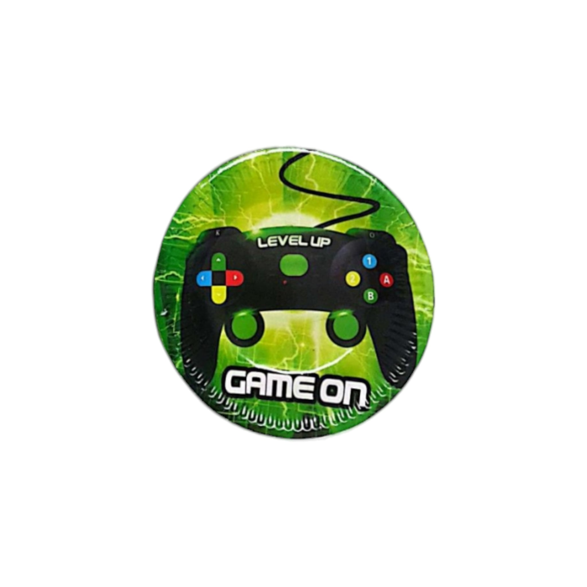 Game On Round Party Paper Plate 7lnch 10pack