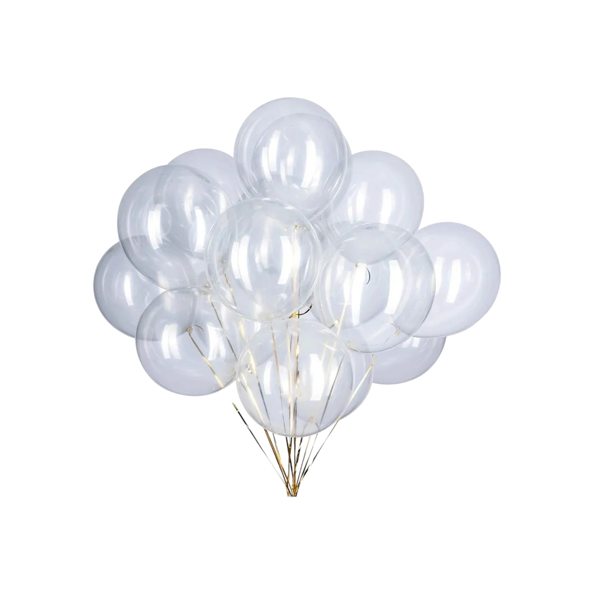 Latex Party Balloon Clear Transparent 10pack