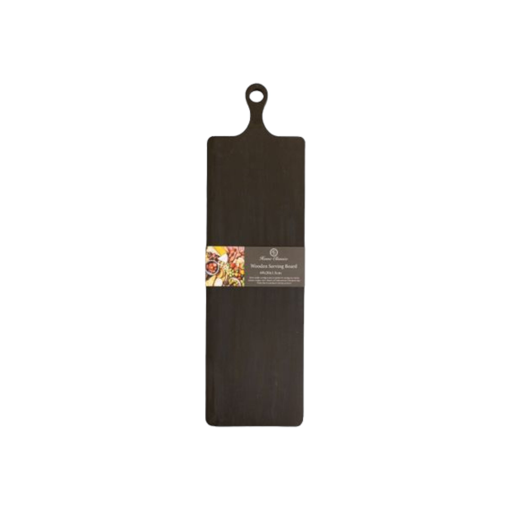 Home Classix Wooden Serving Board Black 69x20x1.5cm