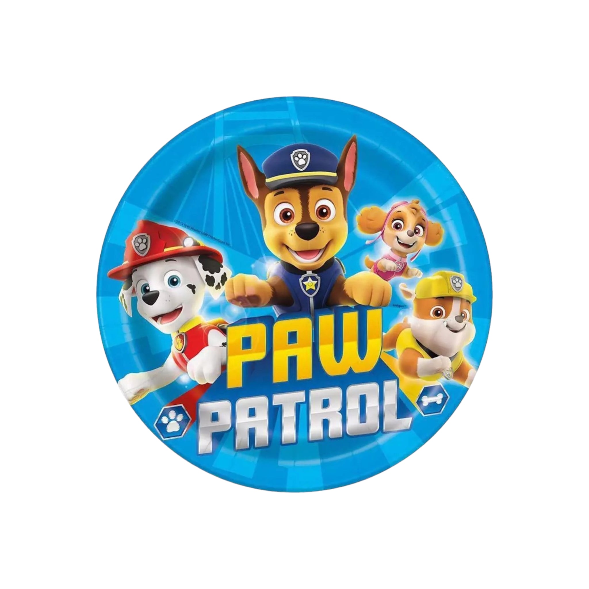 Disney Paw Patrol Boys Party Plate Pup Power