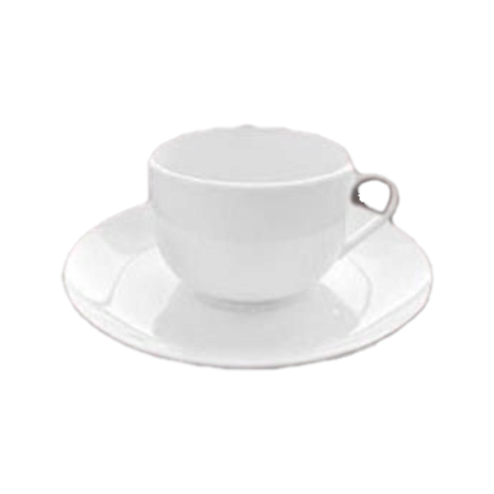 Totally Home Pure White 220ml Cup and Saucer Set