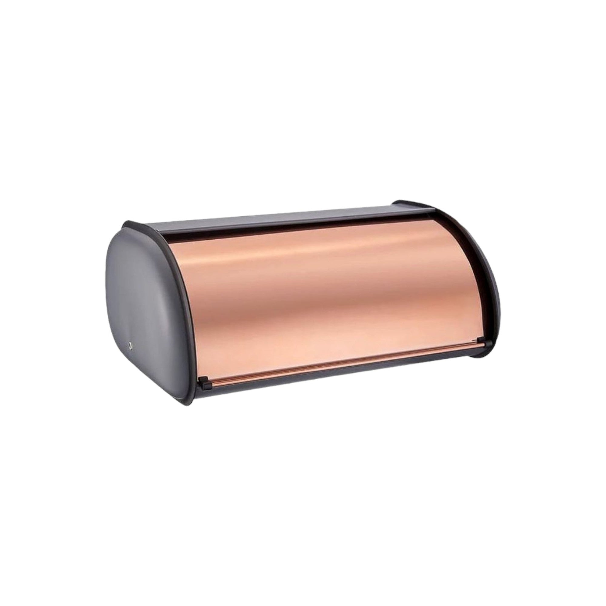 Bread Bin Matte Grey & Rose Gold Lid CH583