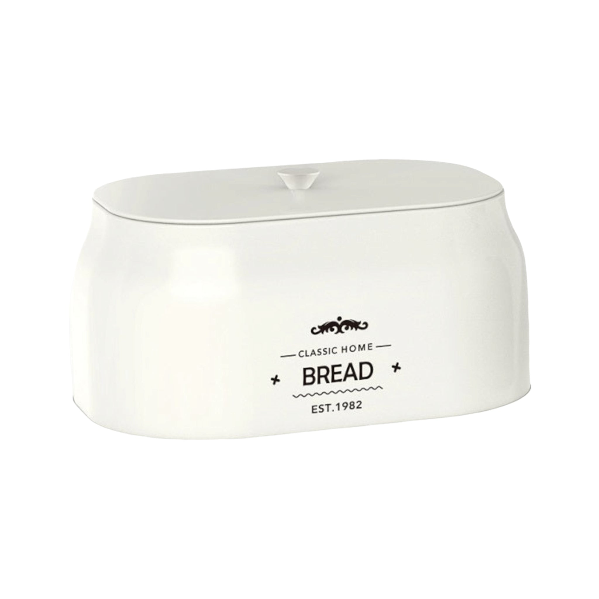 Aqua Bread Bin Tin Iron White 26508