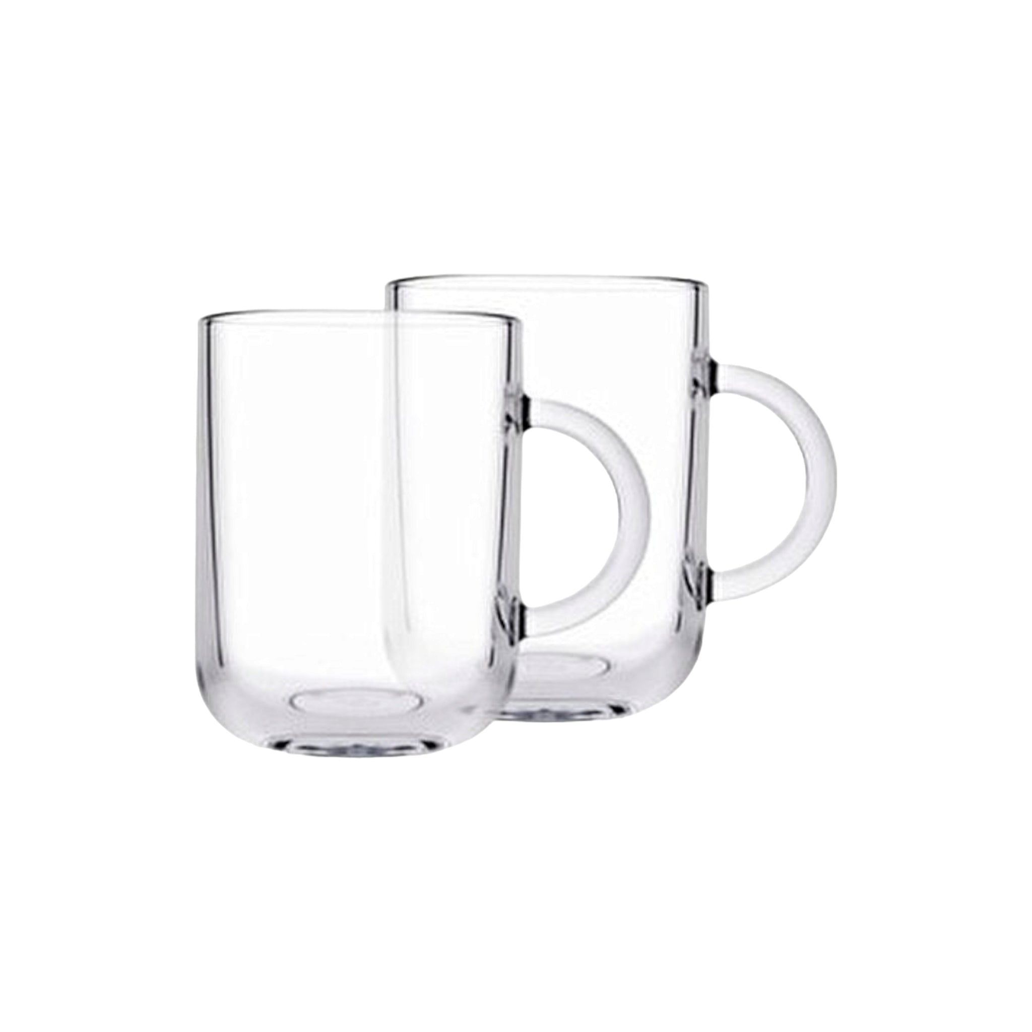 Pasabahce Iconic Glass Coffee Mug 330ml 2pack 23104