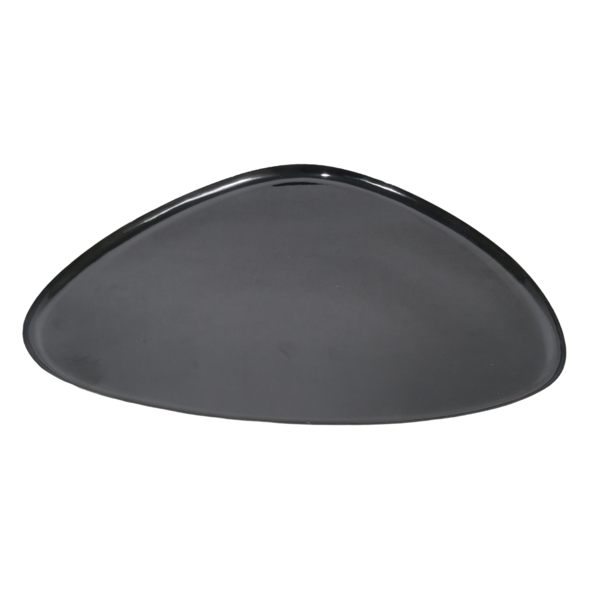 Ceramic Serving Tray Black Triangular 39cm 21114