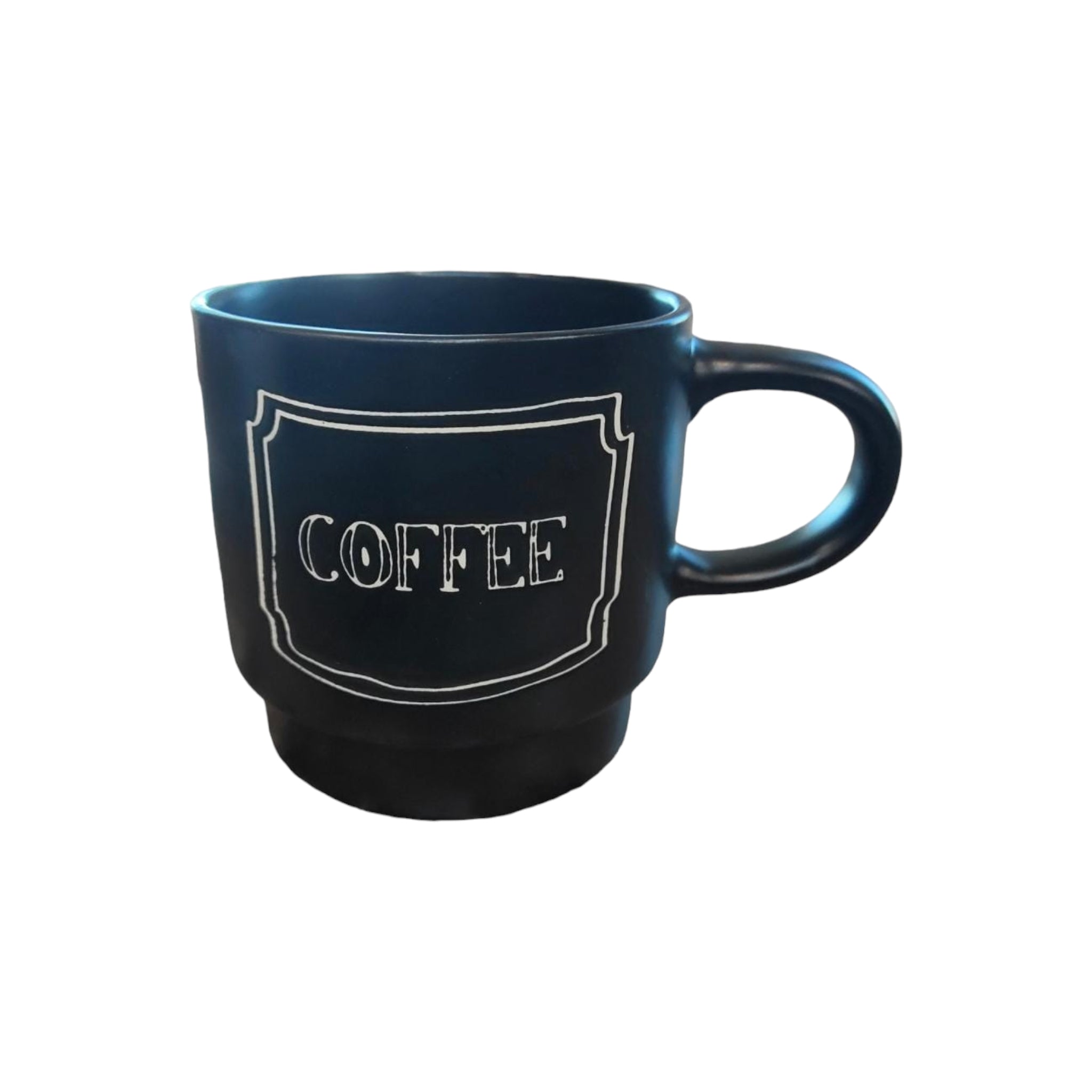 Ceramic Coffee Mug Slogan Design 9x8cm