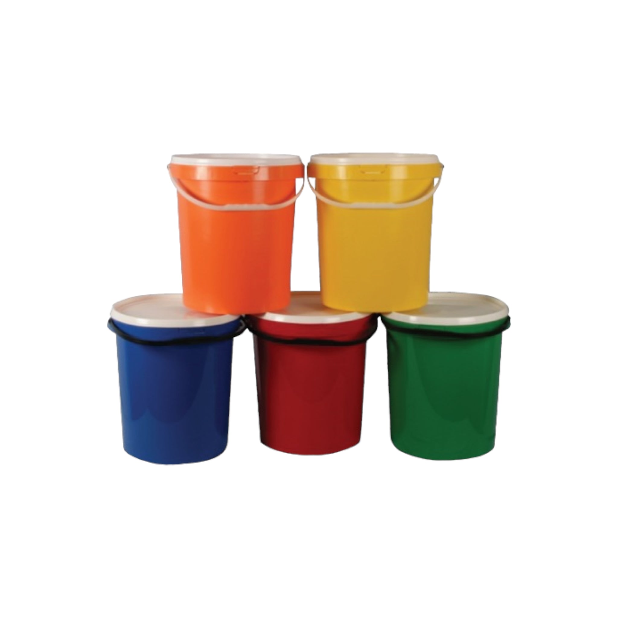 5L Bucket with Air Tight Lid Solid Color 1pc