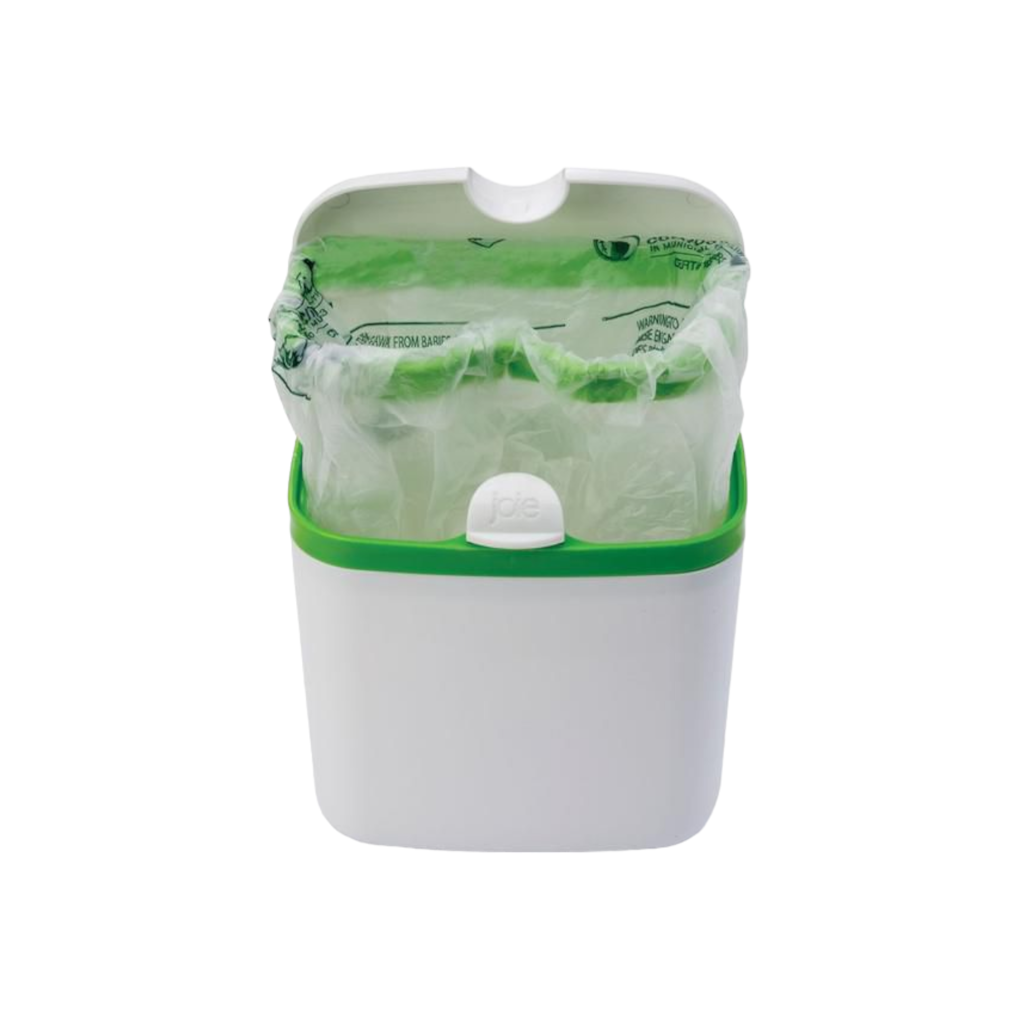 Joie Countertop Compost Bin 2.7L White with Green Stripe 15296