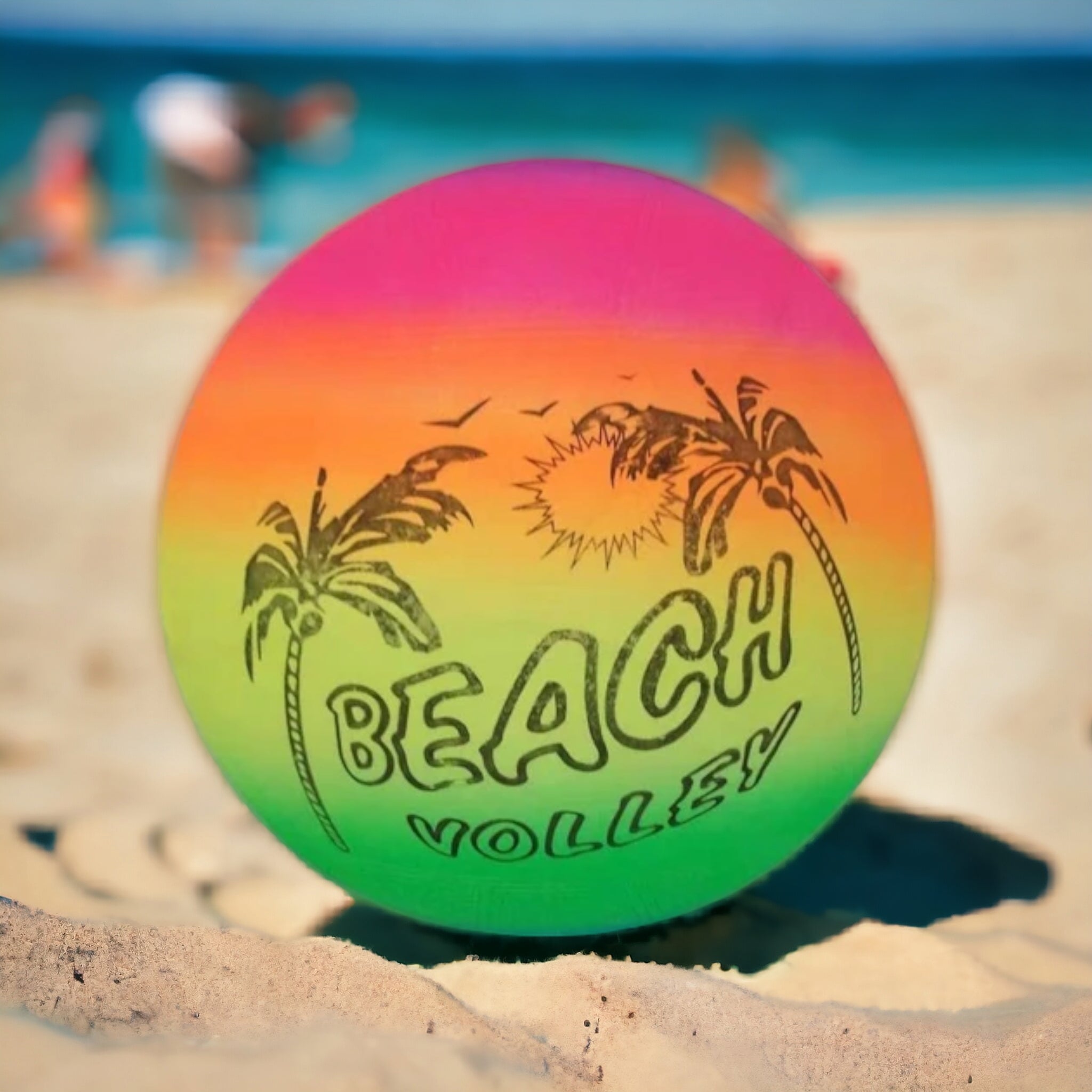 Rainbow Beach Volley Ball 25cm PVC Plastic 70g