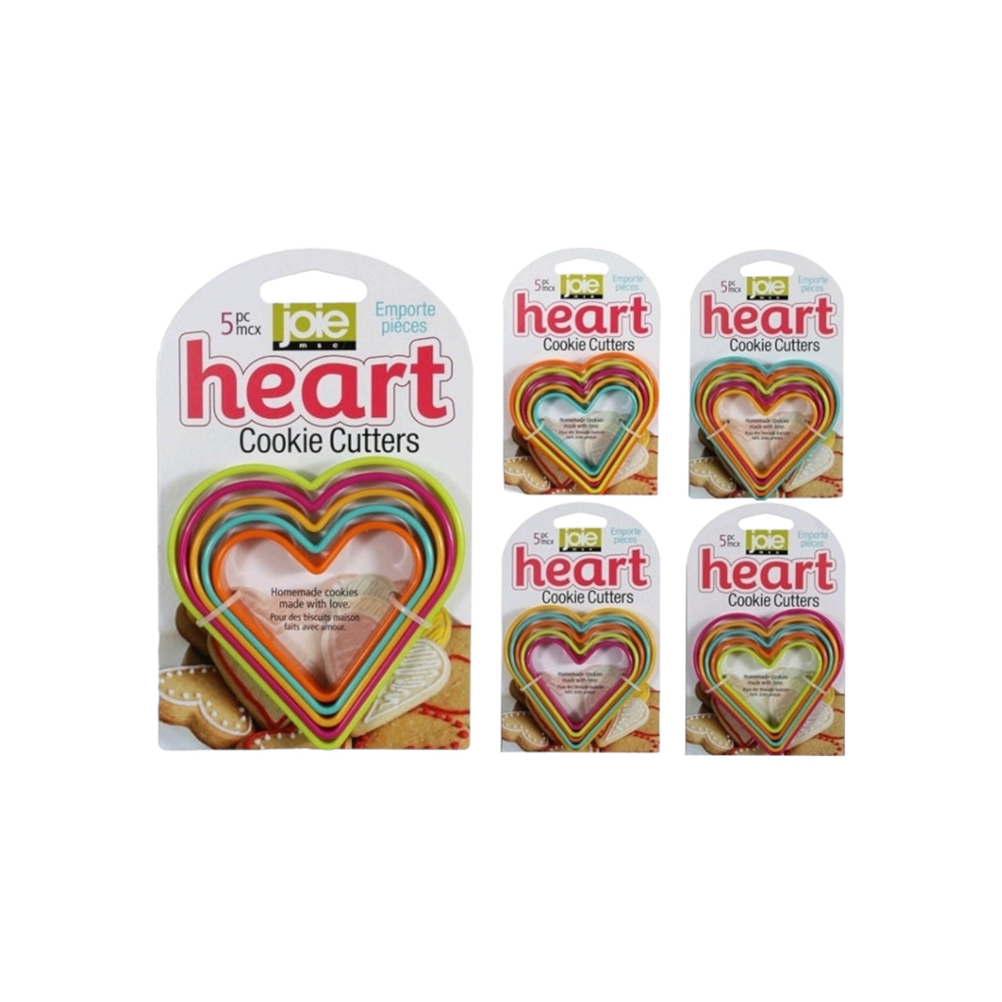 Joie Cookie Cutter Heart Shape 5pc Set 14093