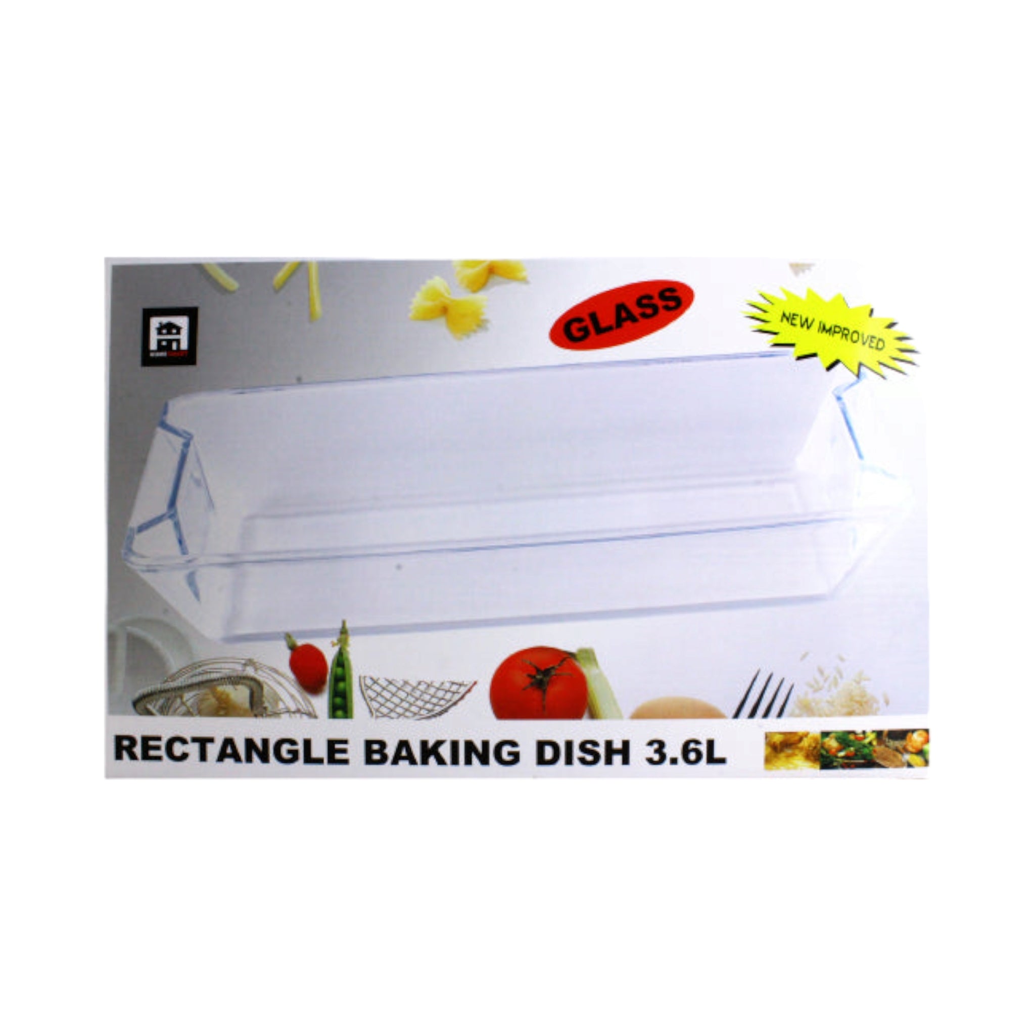 Glass Baking Dish 3.6L Rectangular GLJ765