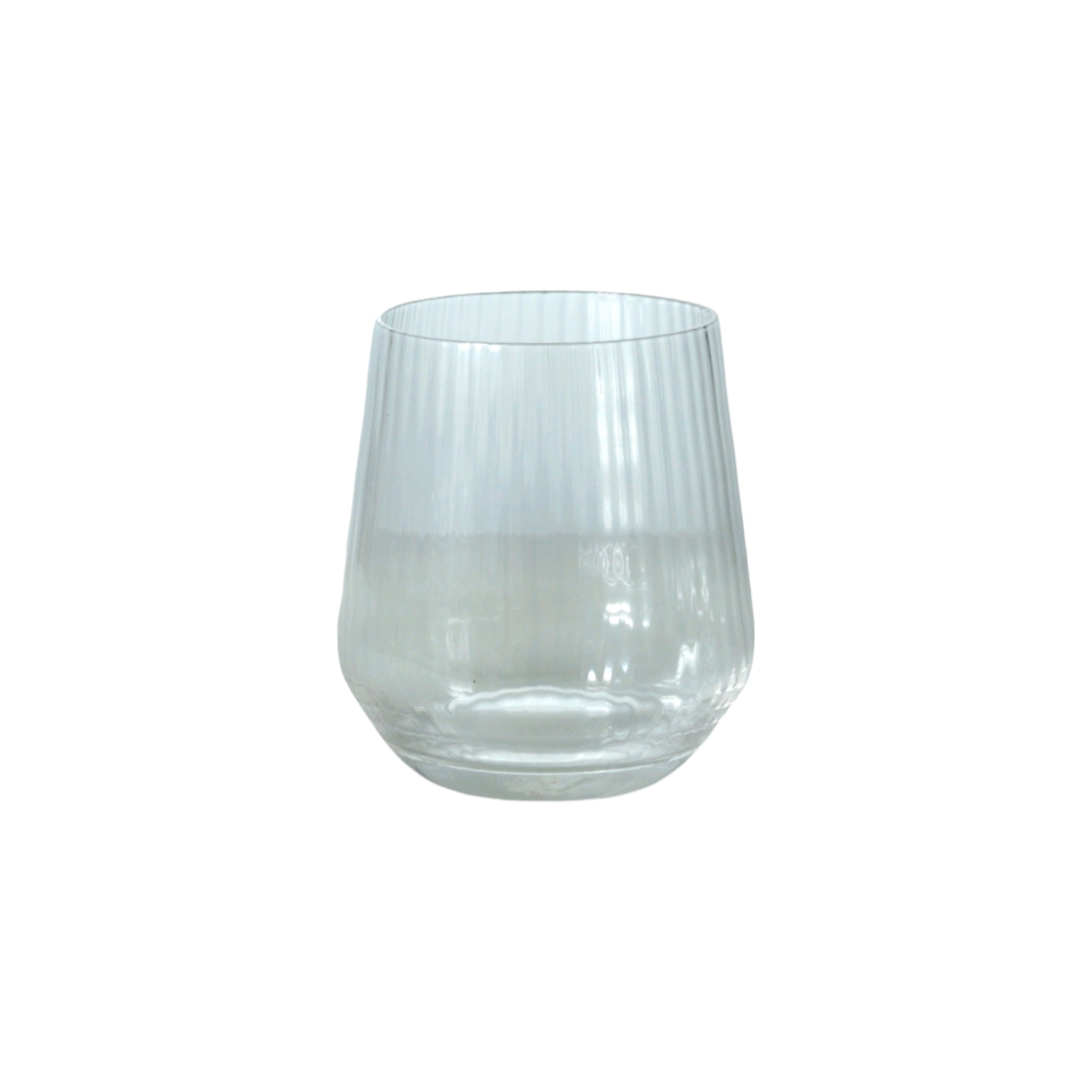 Pasabahce Ribbed Glass Tumbler 400ml Whisky 6pack