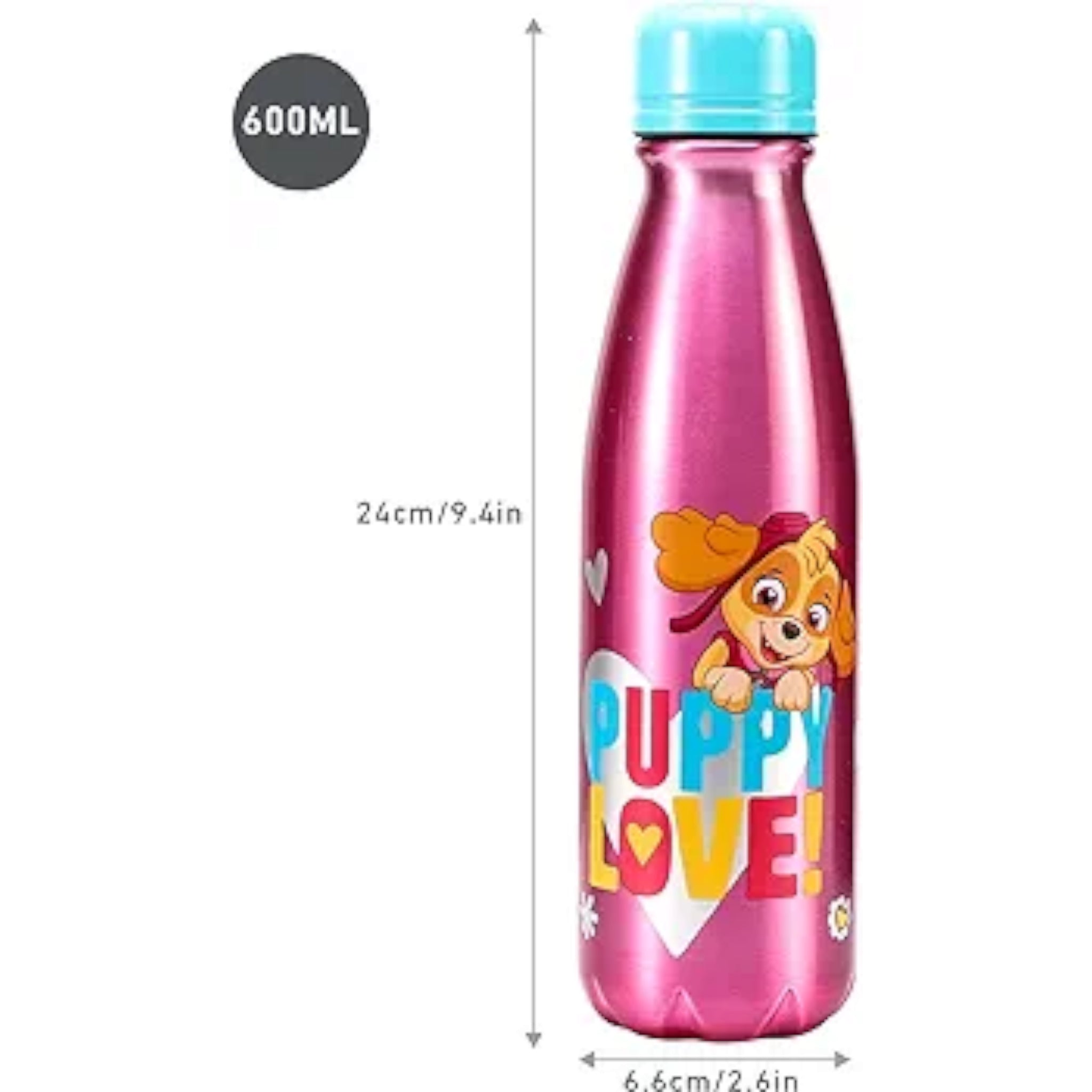 Disney Paw Patrol Girls Aluminum Water Bottle 600ml