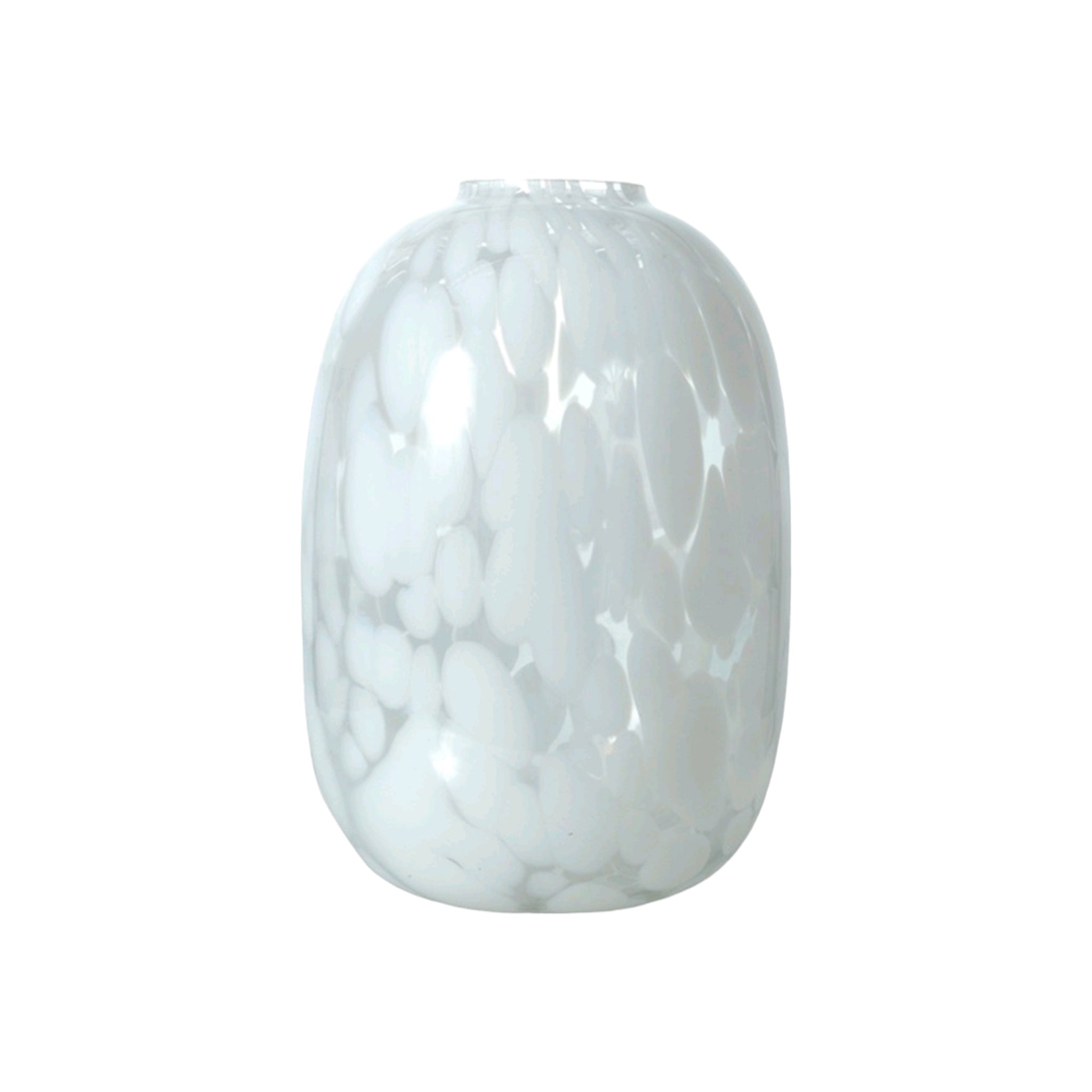 Deco Patttered White Deco Vase White Pattern 20x30cm