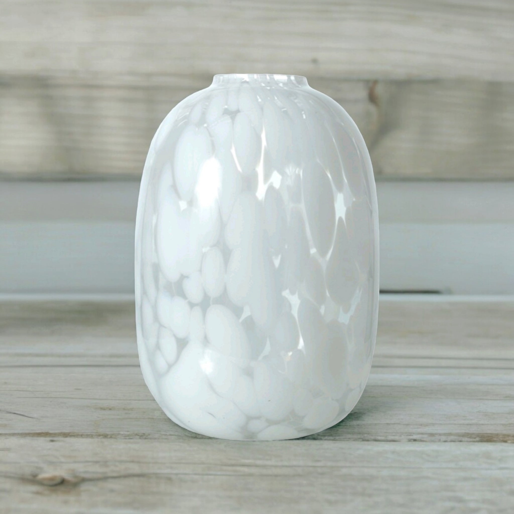 Deco Patttered White Deco Vase White Pattern 20x30cm