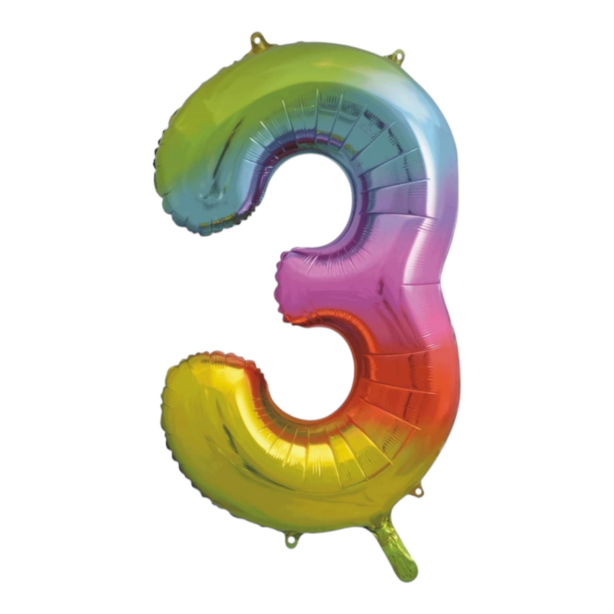 Party Foil Number Balloons 0 to 9 32Inch Rainbow