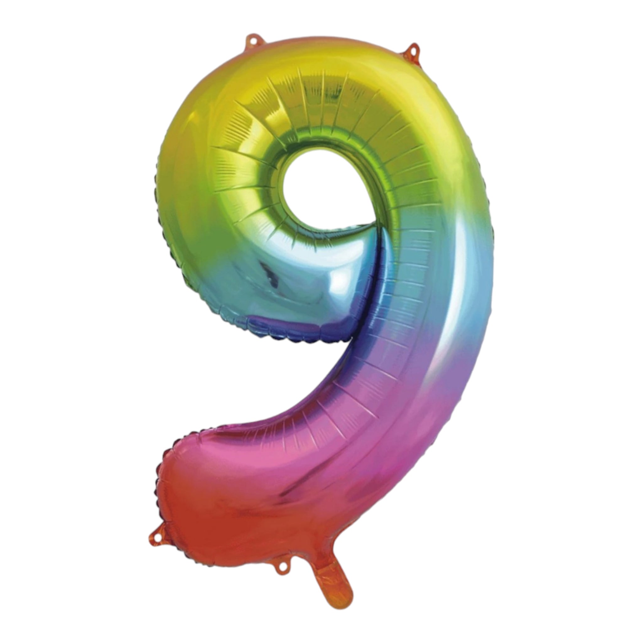 Party Foil Number Balloons 0 to 9 32Inch Rainbow