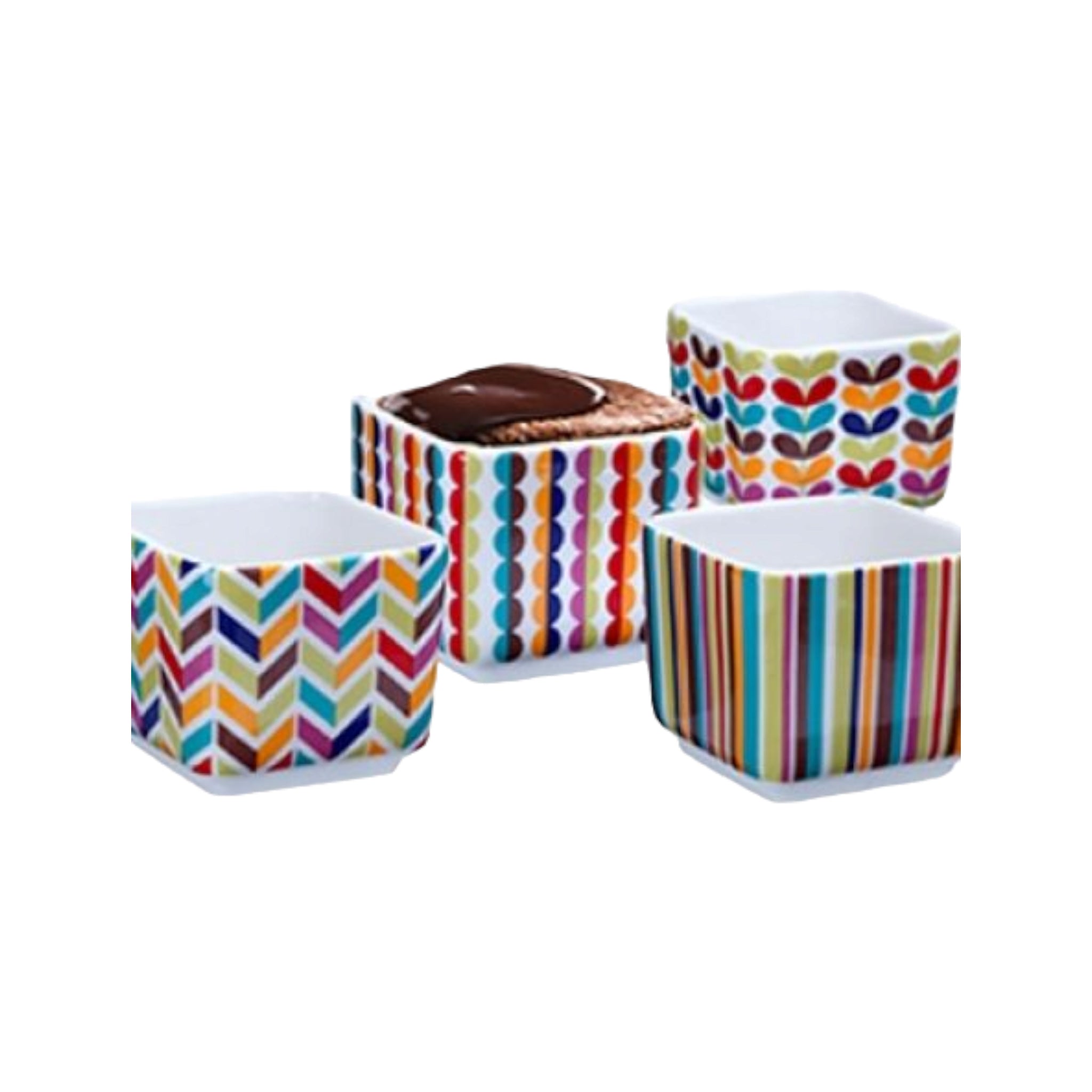 Ramekin Ceramic Vividly Vibrant 4pack Assorted