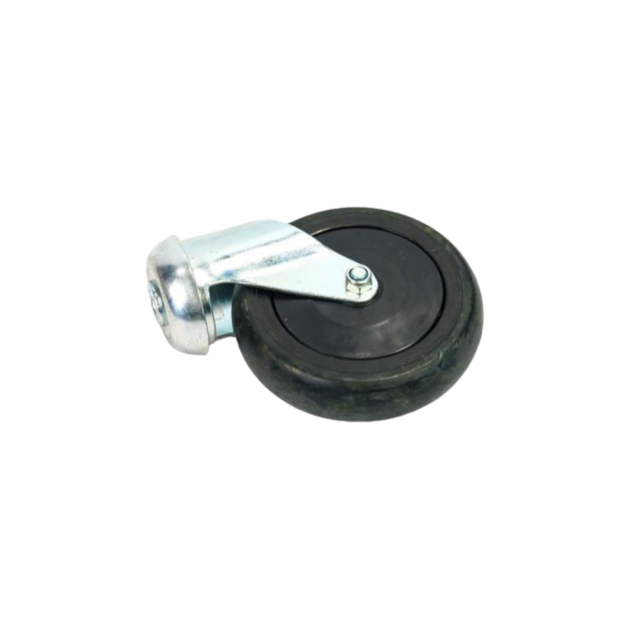 Castor Wheel 125mm Rubber Swivel Bolt Hole