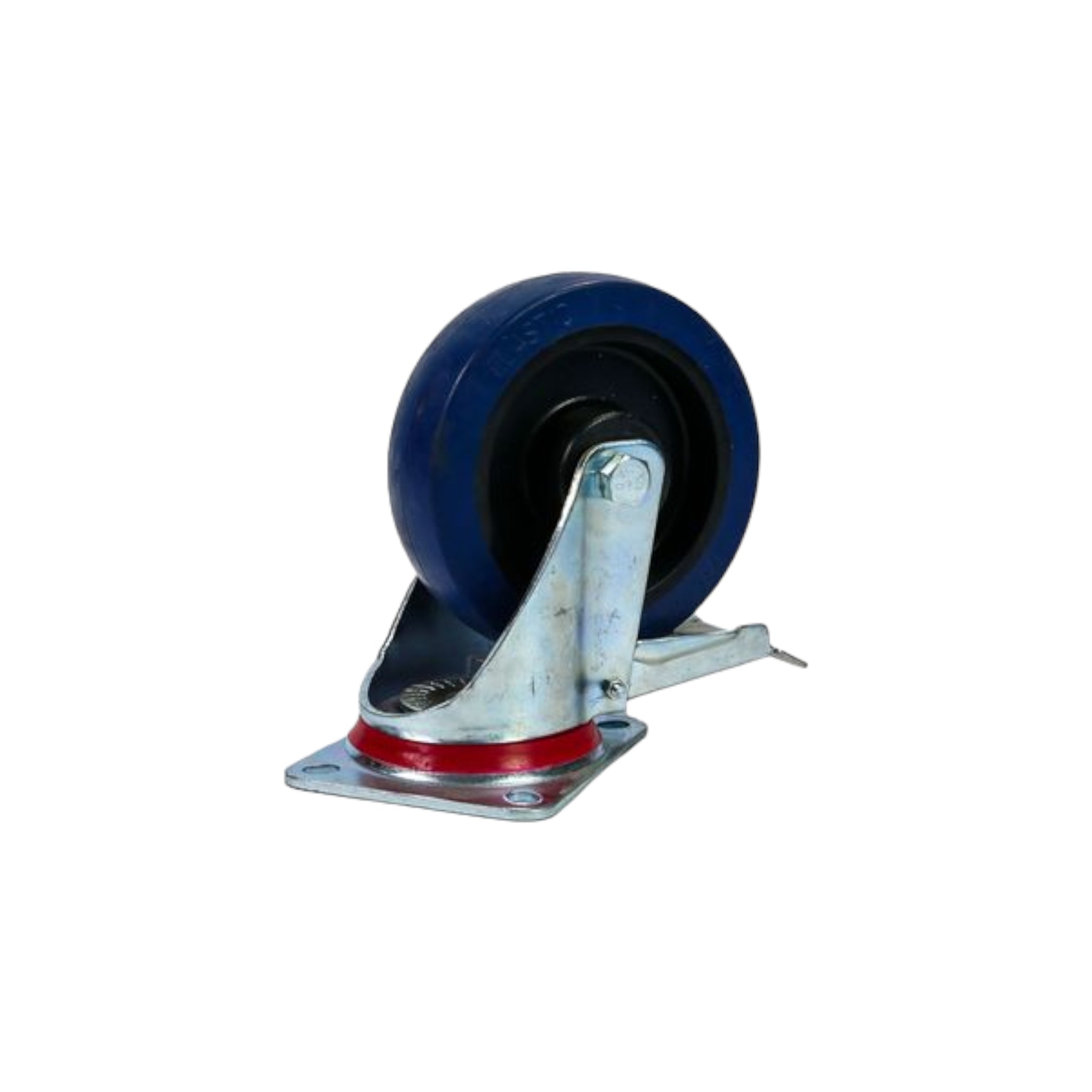 Castor Wheel 160mm Blue Rubber