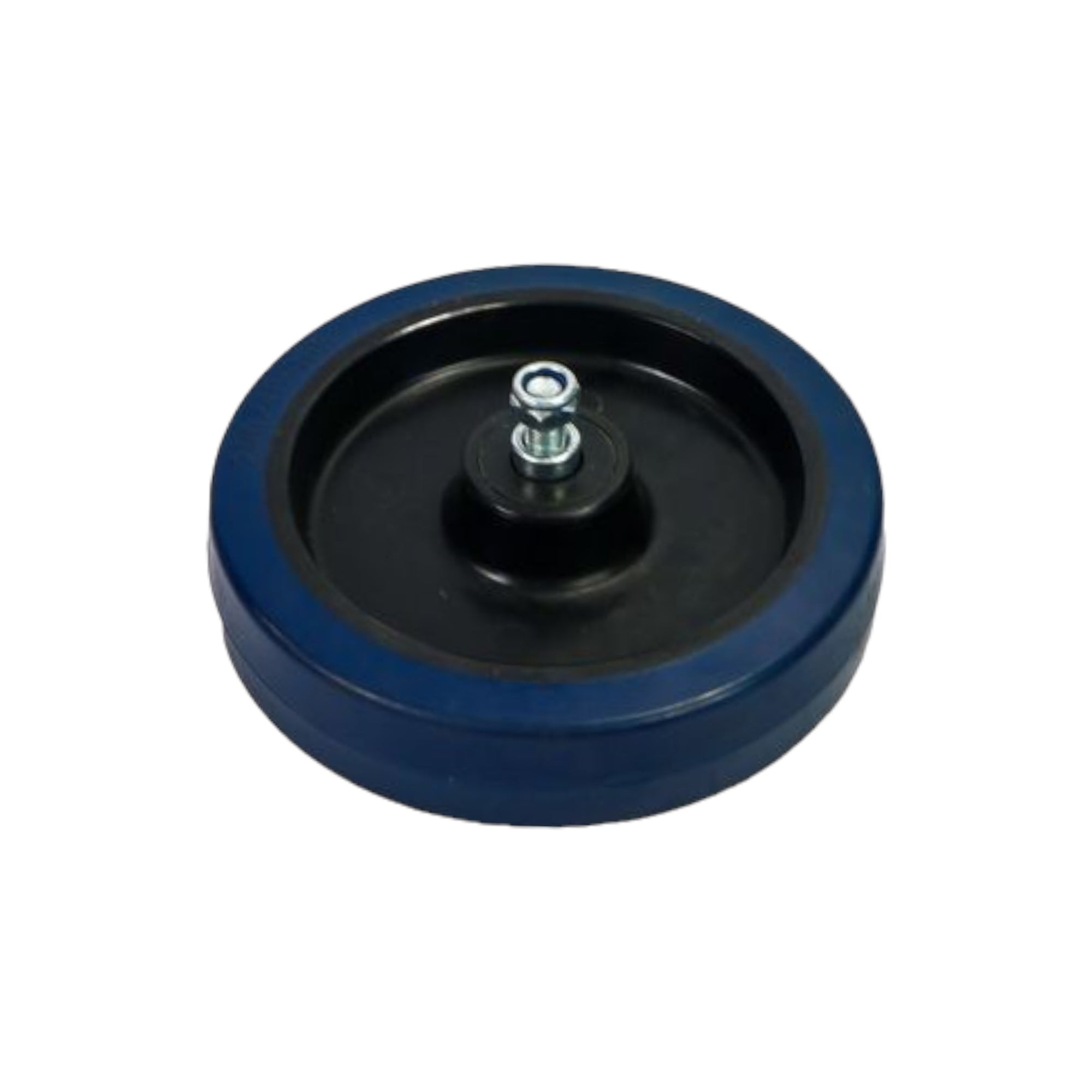 Castor Wheel 200mm Blue Rubber with BNTW Roller Bearing