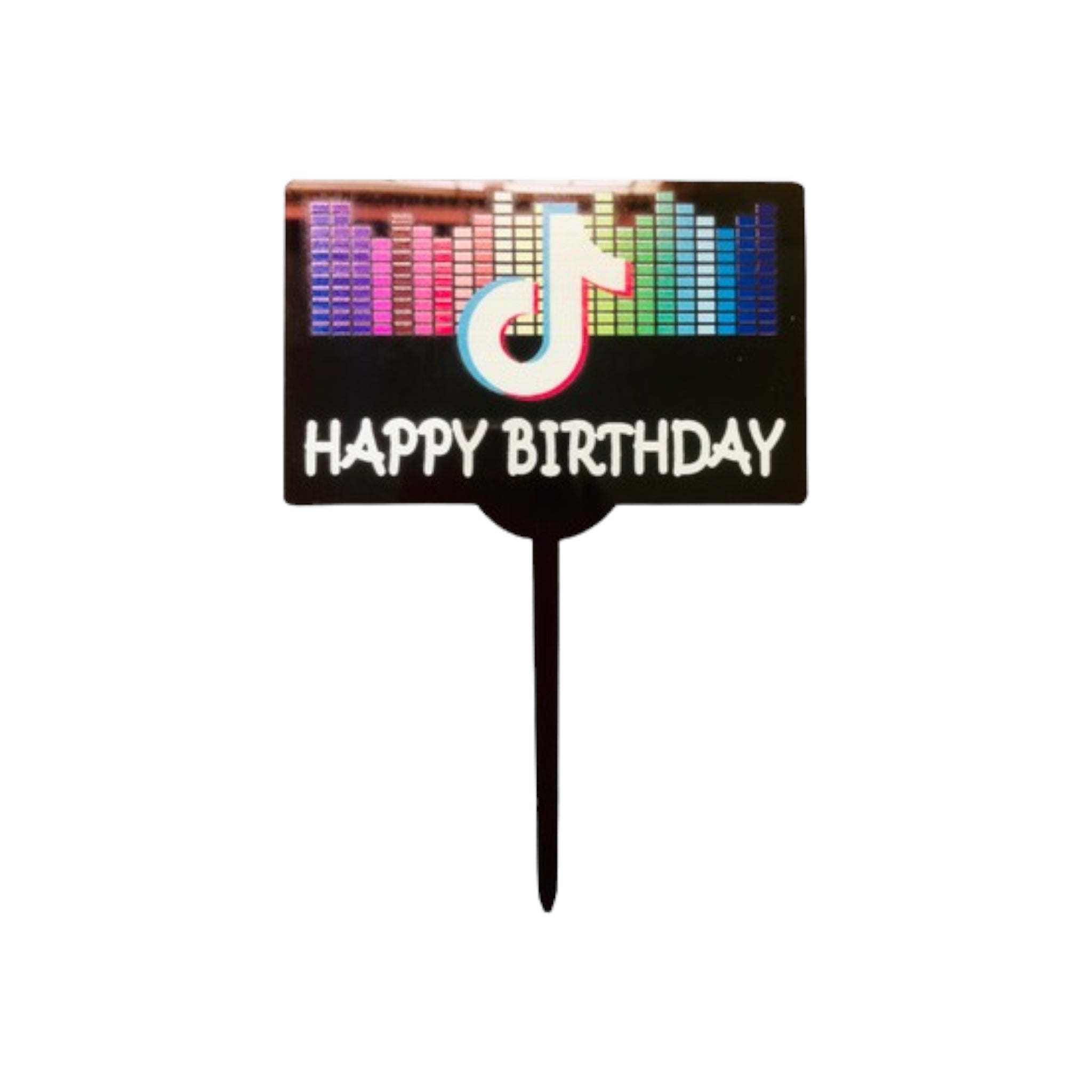 Cake Topper Happy Birthday Tik Tok 1pc