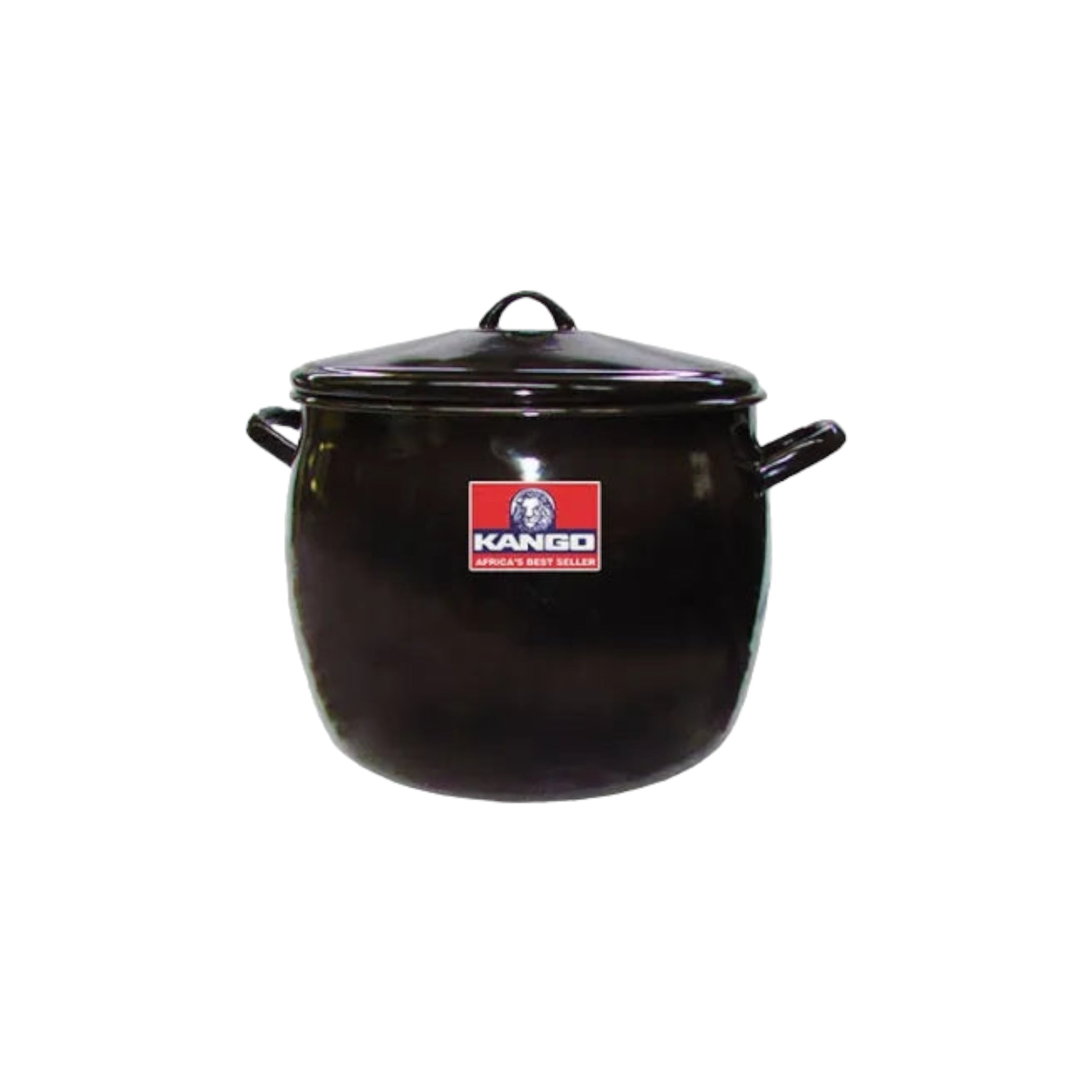 Enamel Bellied Pot 8.50L with Bow Handle