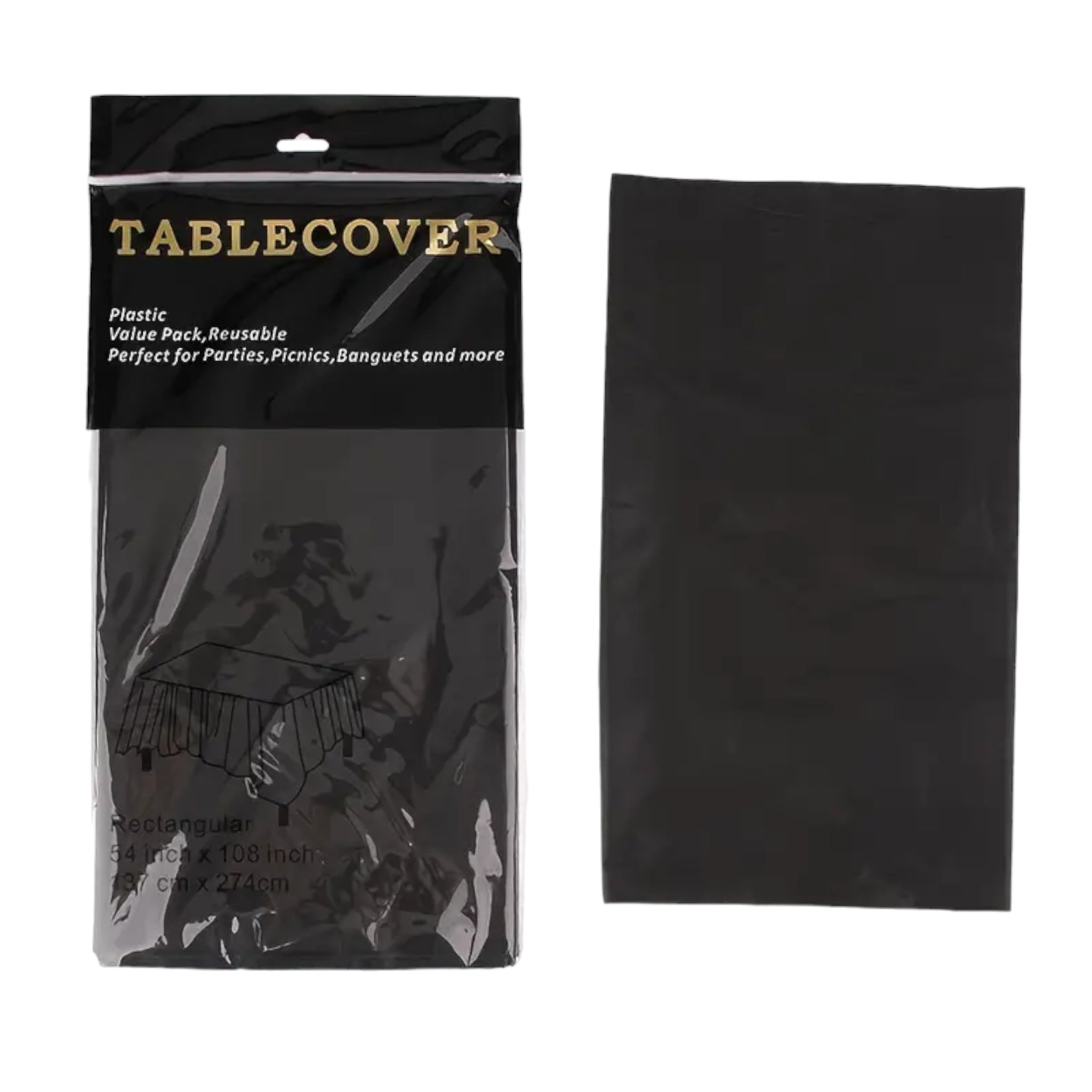 Plastic Table Cover 137x182cm 1pc