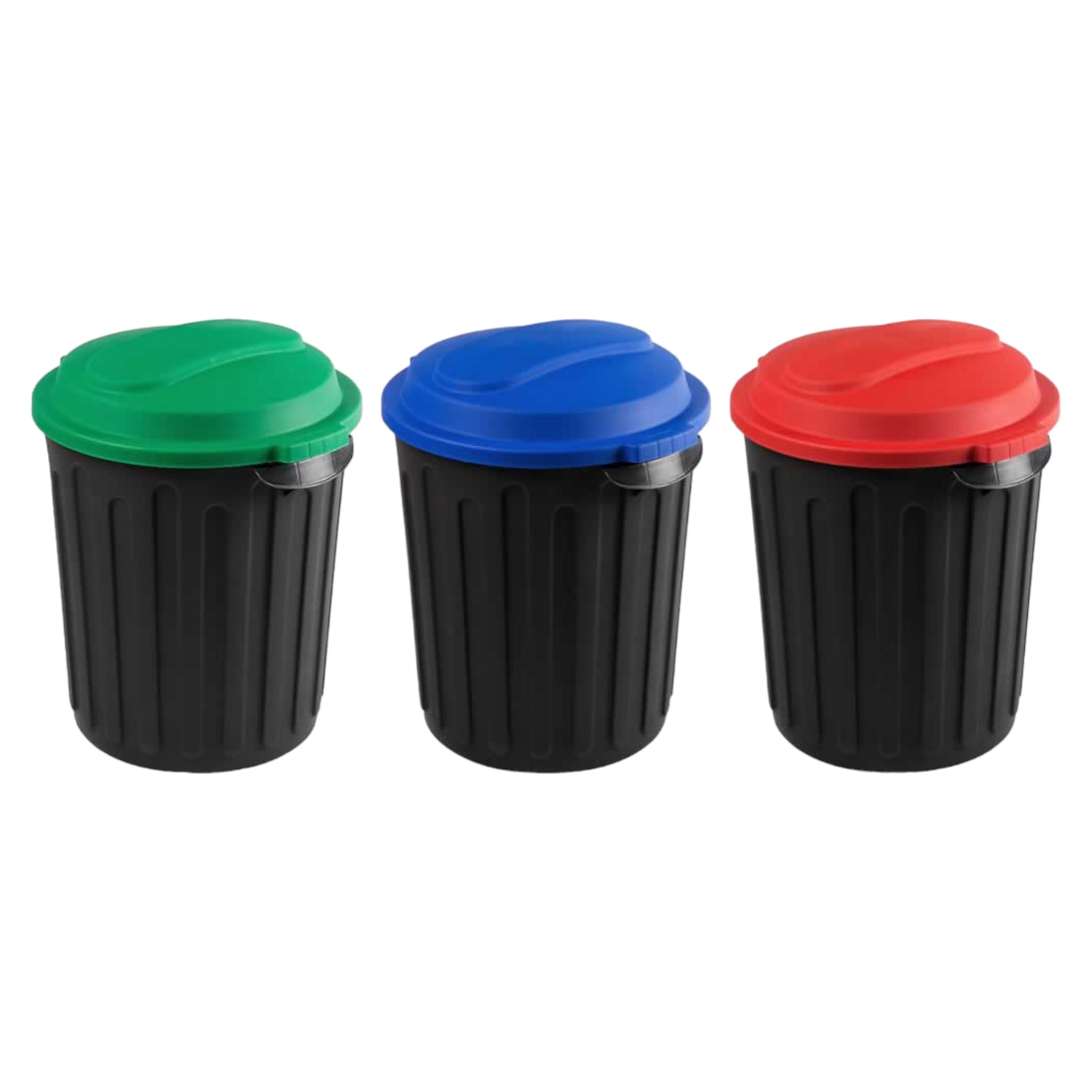 60L Contour Refuse Waste Dustbin with Lid Buzz