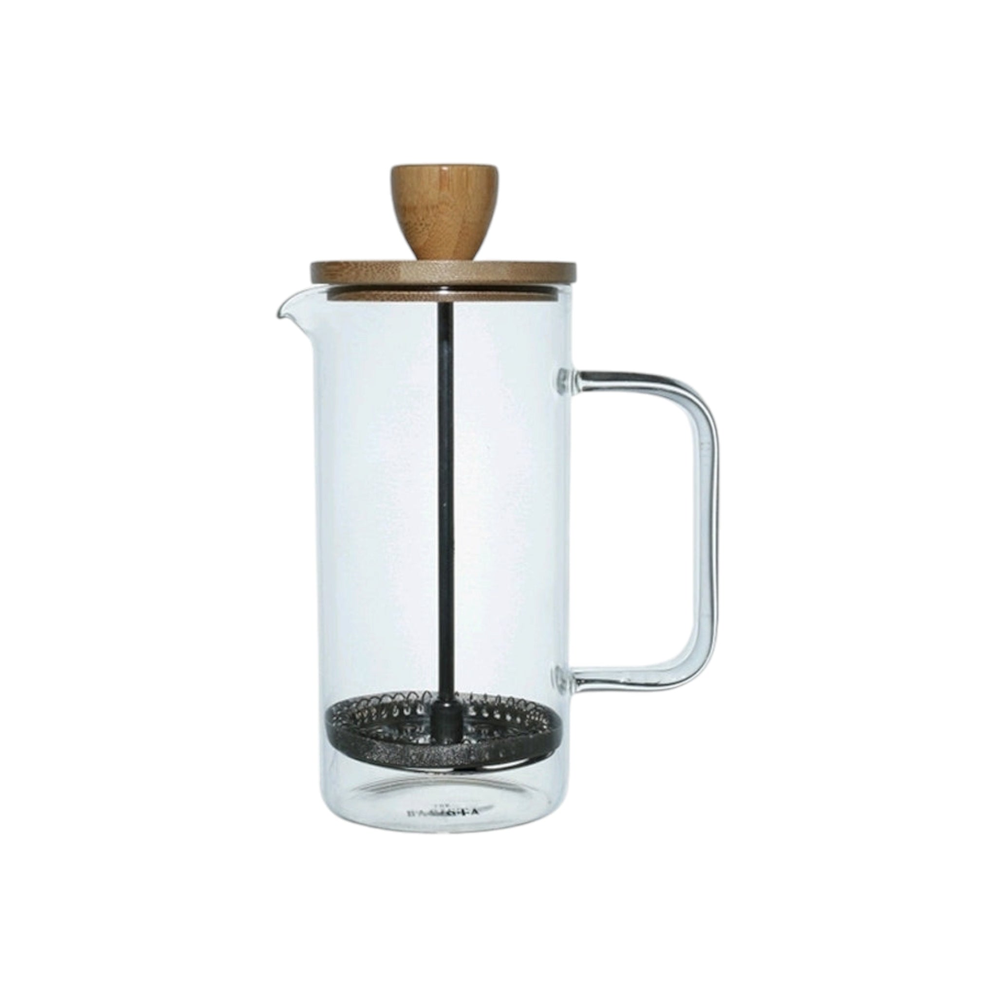 Barista Single Wall Coffee Plunger 350ml with Bamboo Lid 10203