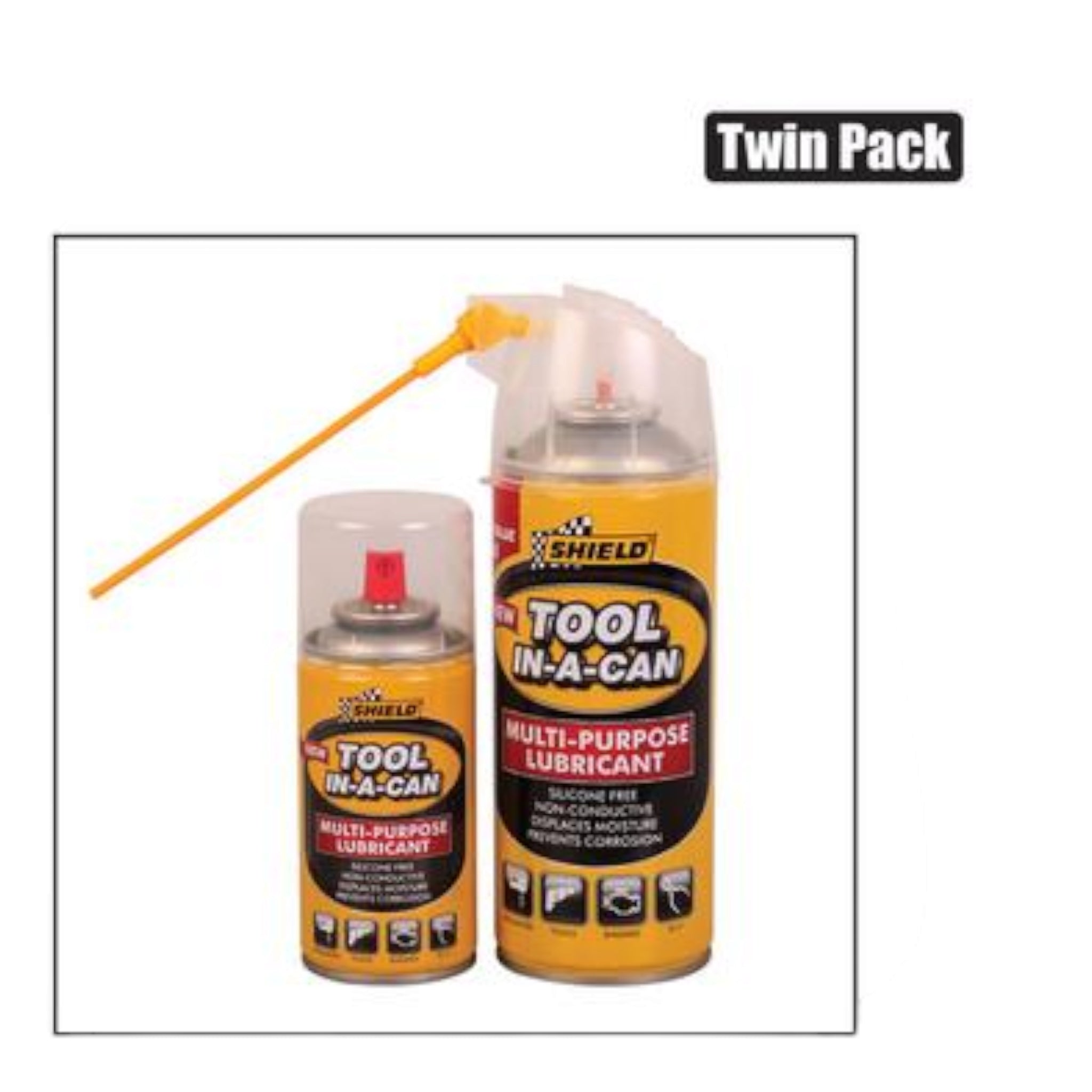 Shield Tool In Can 375ml Multipurpose Lubricant Twin pack