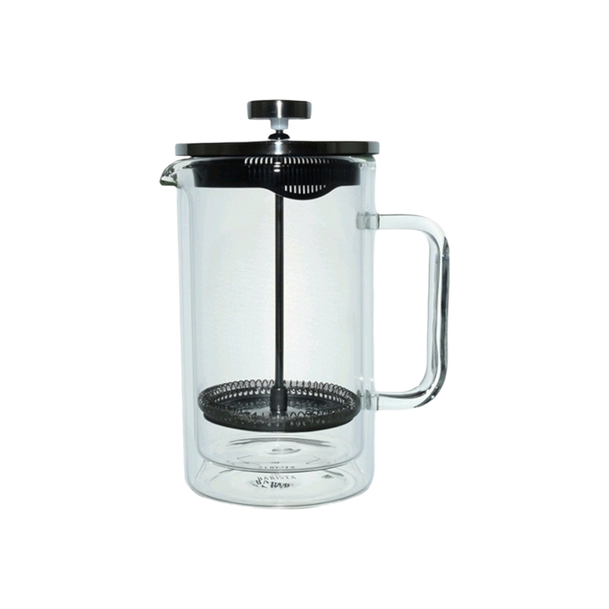 Barista Double Wall Coffee Plunger 600ml with Black Lid 10191