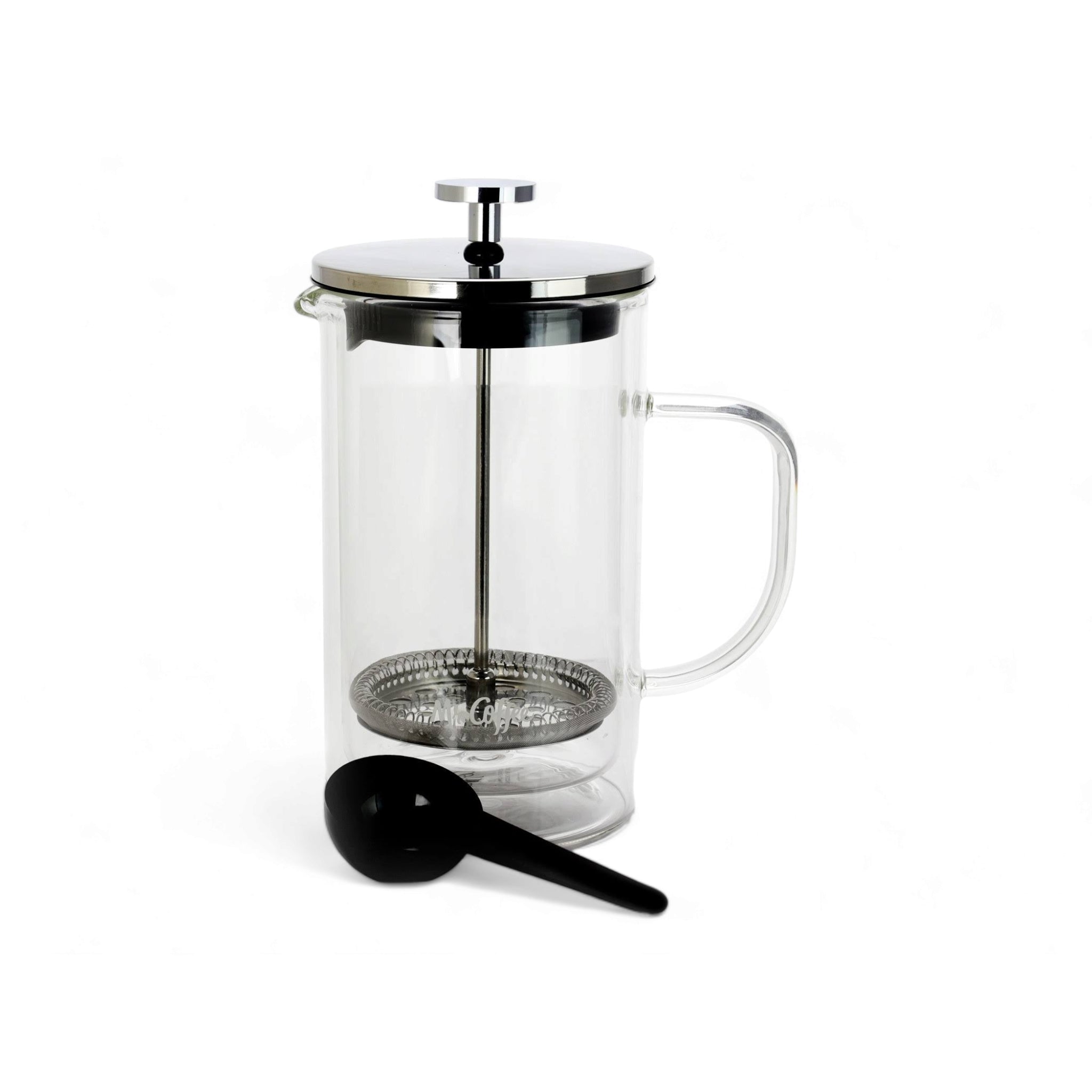 Barista Double Wall Coffee Plunger 600ml with Black Lid 10191