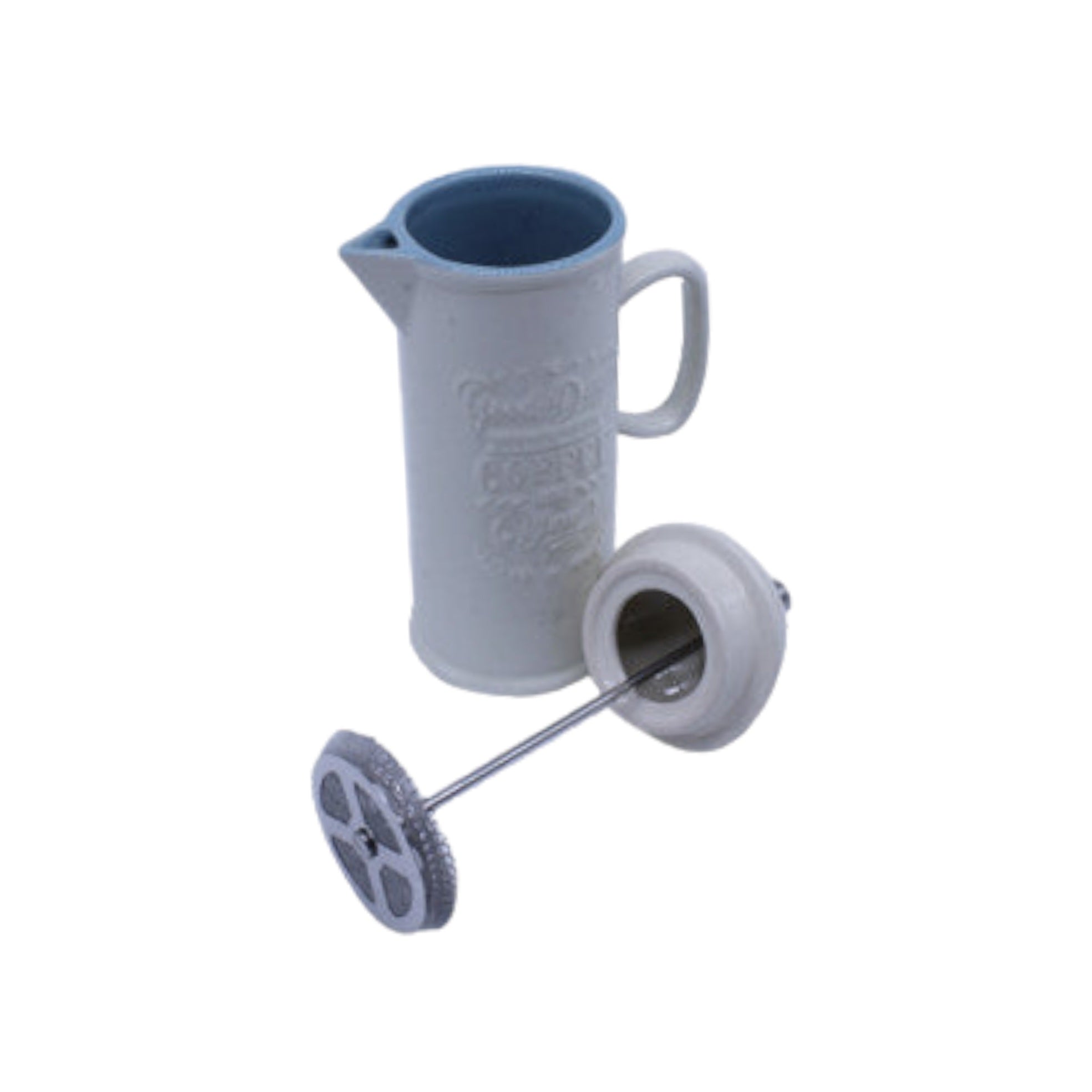 Ceramic Coffee Plunger 450ml White SGN1954