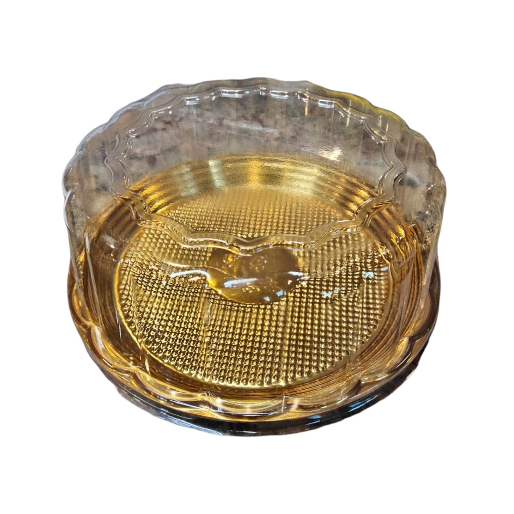 Disposable Serving to Go Cake Dome Lid with Gold Tray 20x7.5cm