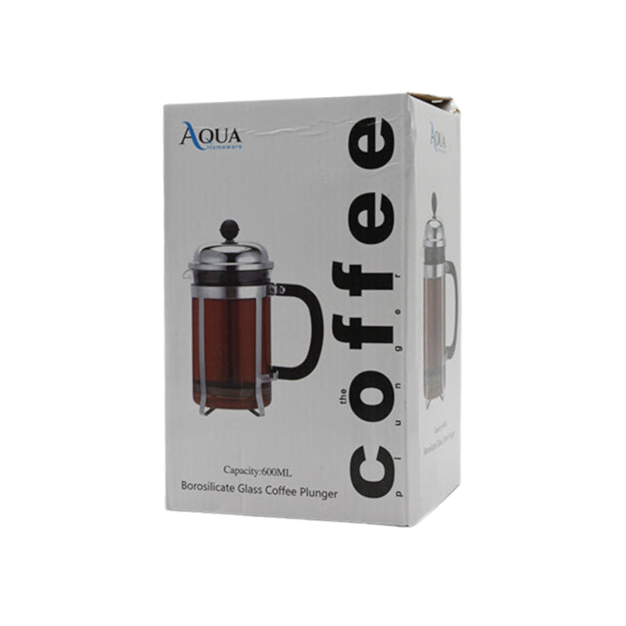 Aqua Coffee Plunger Silver 350ml 10608