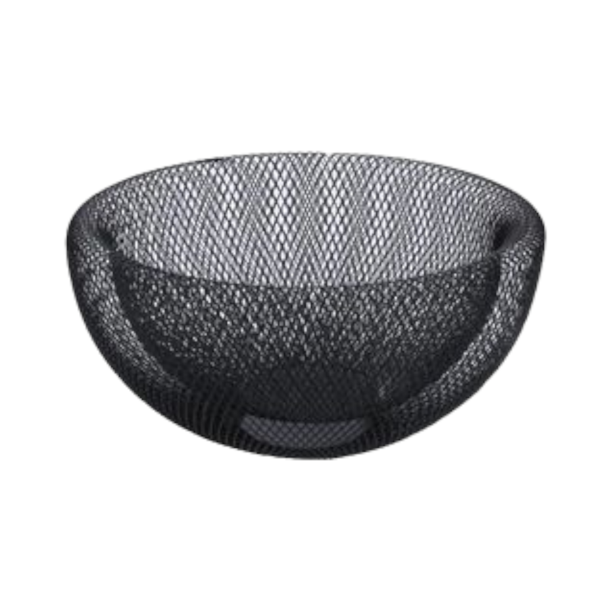 Continental Homeware Wire Mesh Fruit Basket Shiny Black CH573