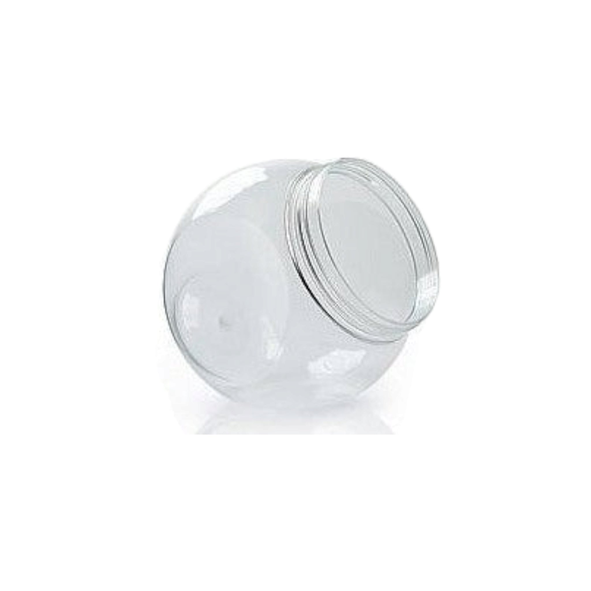 50ml PET Plastic Slanted Jar Round with Clear Lid