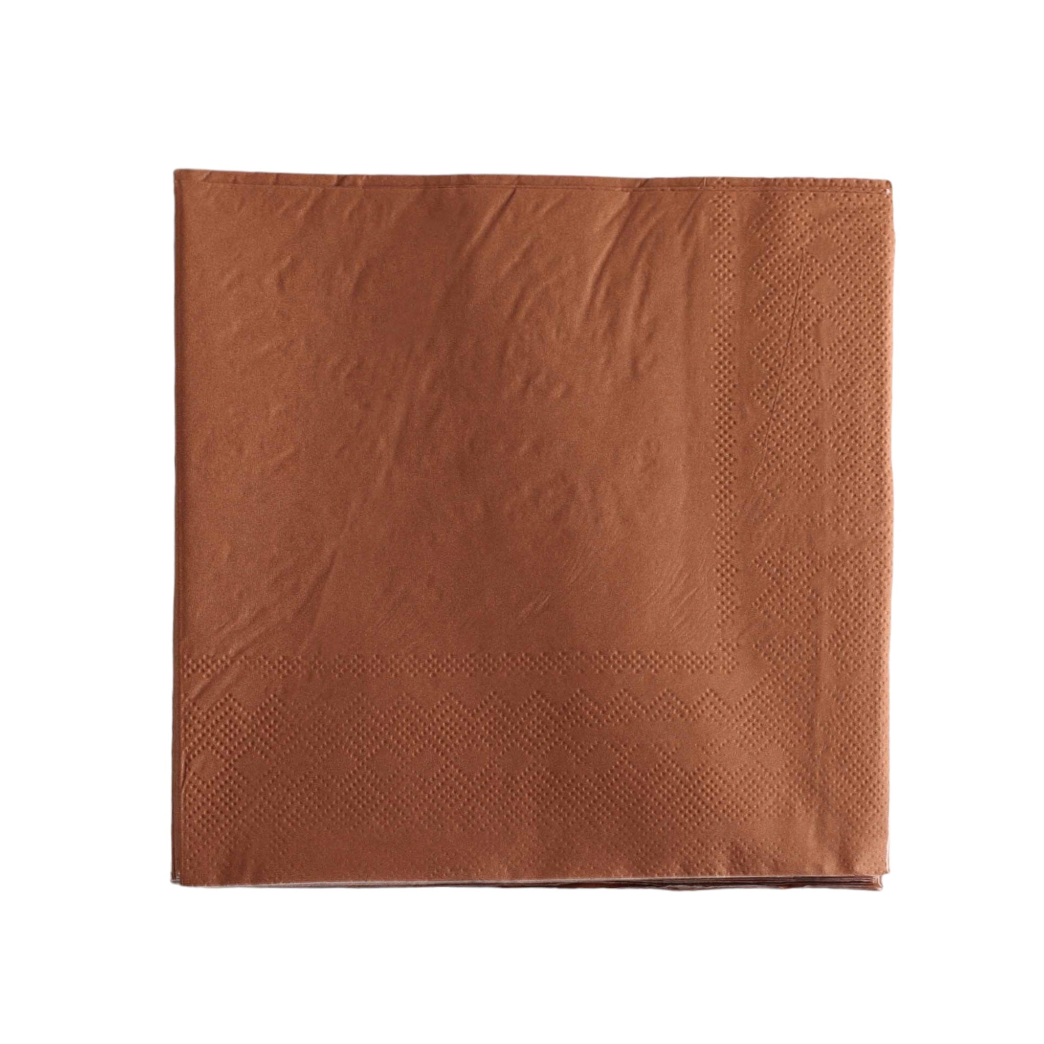 Luncheon Napkin Paper Serviettes Brown 33x33cm 20pc