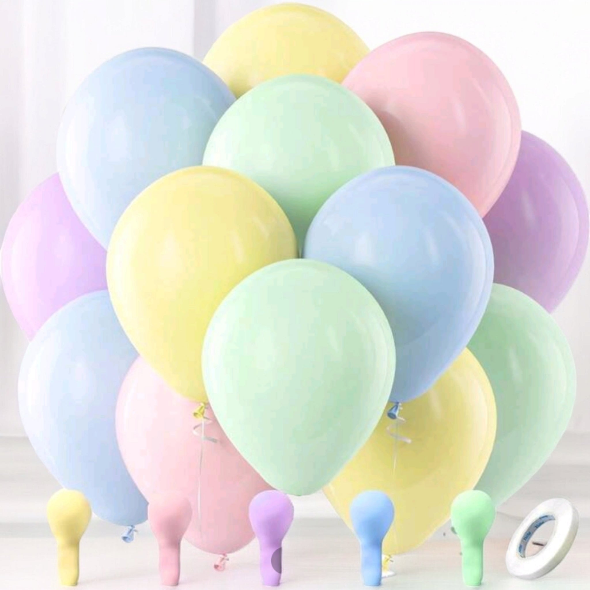 Latex Pastel Party Balloons B105 10pack