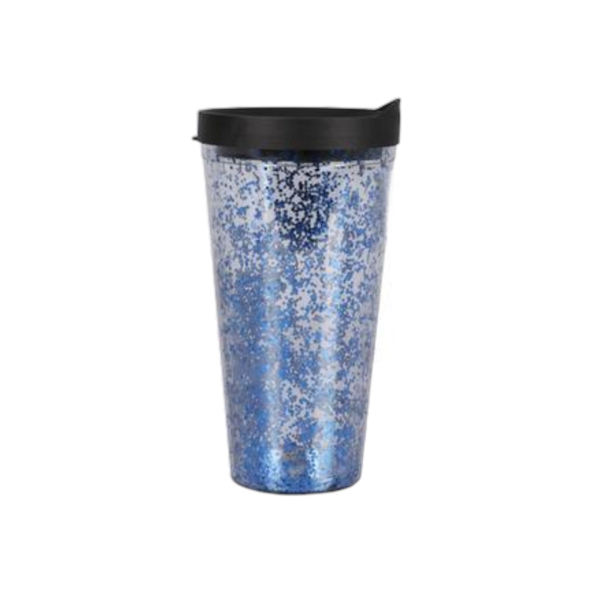 Glitter Coffee Tumbler Double Wall with Flip Lid 500ml