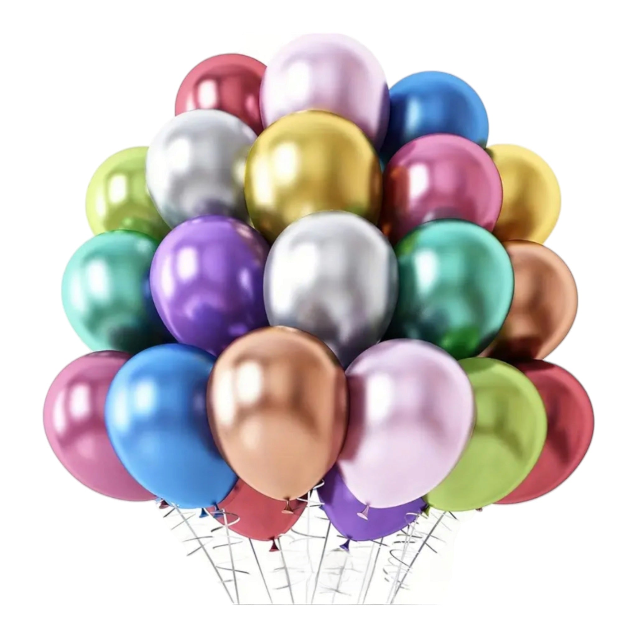 Latex Metallic Party Balloons 10pack